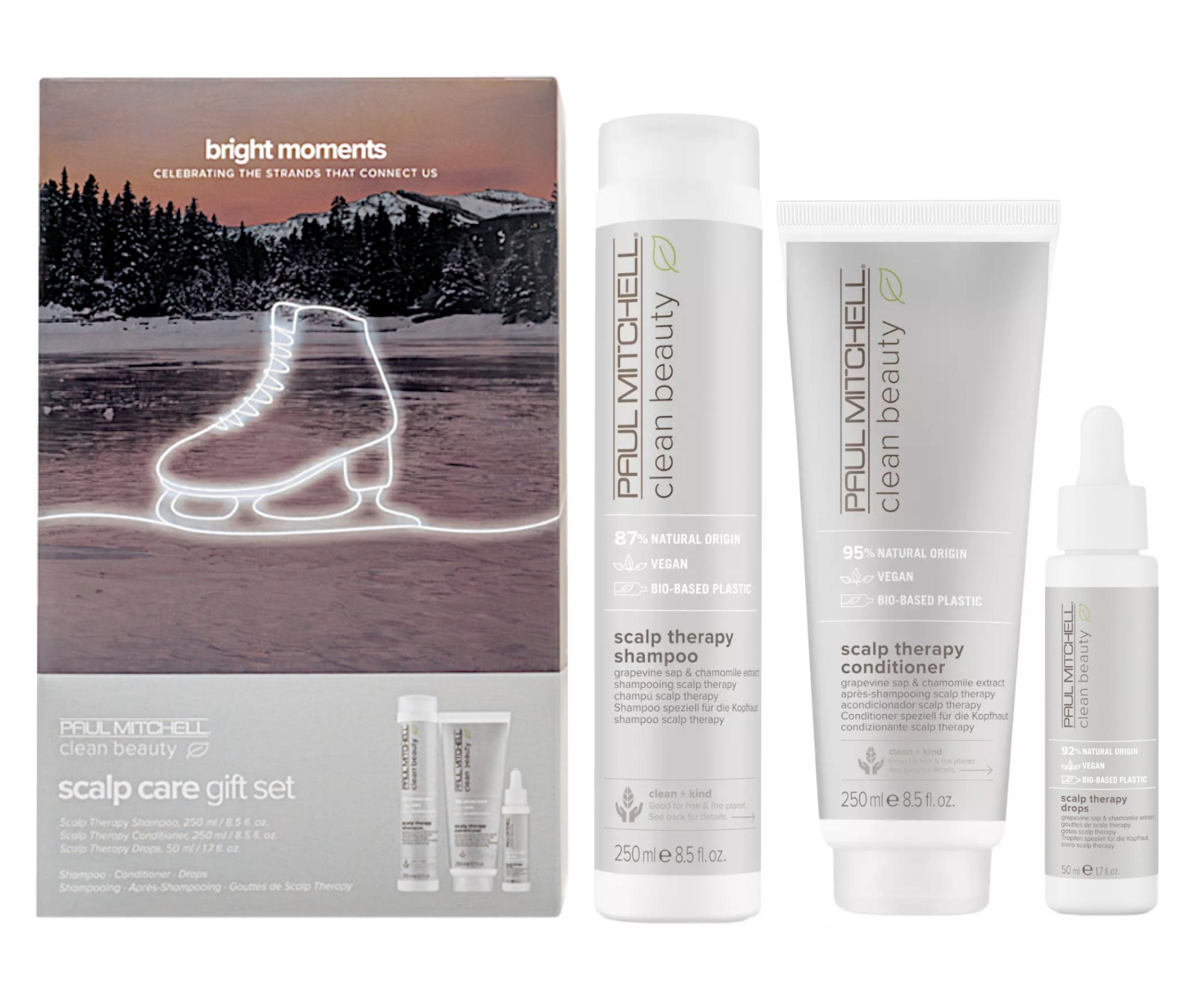 E-shop Darčeková sada pre citlivú vlasovú pokožku Paul Mitchell Clean Beauty Scalp Therapy Bright Moments (703953) + darček zadarmo