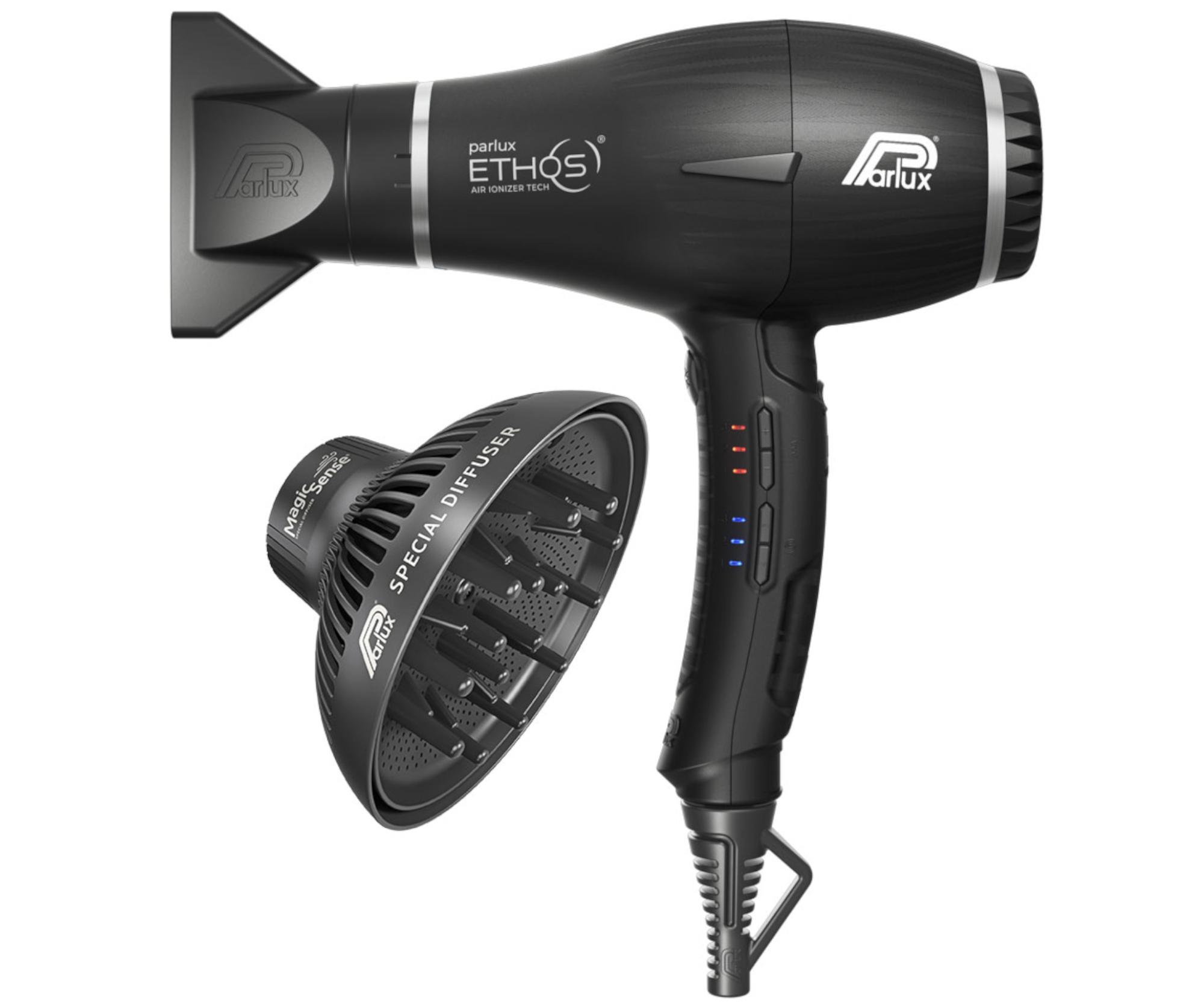 E-shop Profesionálny fén na vlasy s difuzérom Parlux Ethos - 2300 W, čierny (P ALY-ES/7) + darček zadarmo