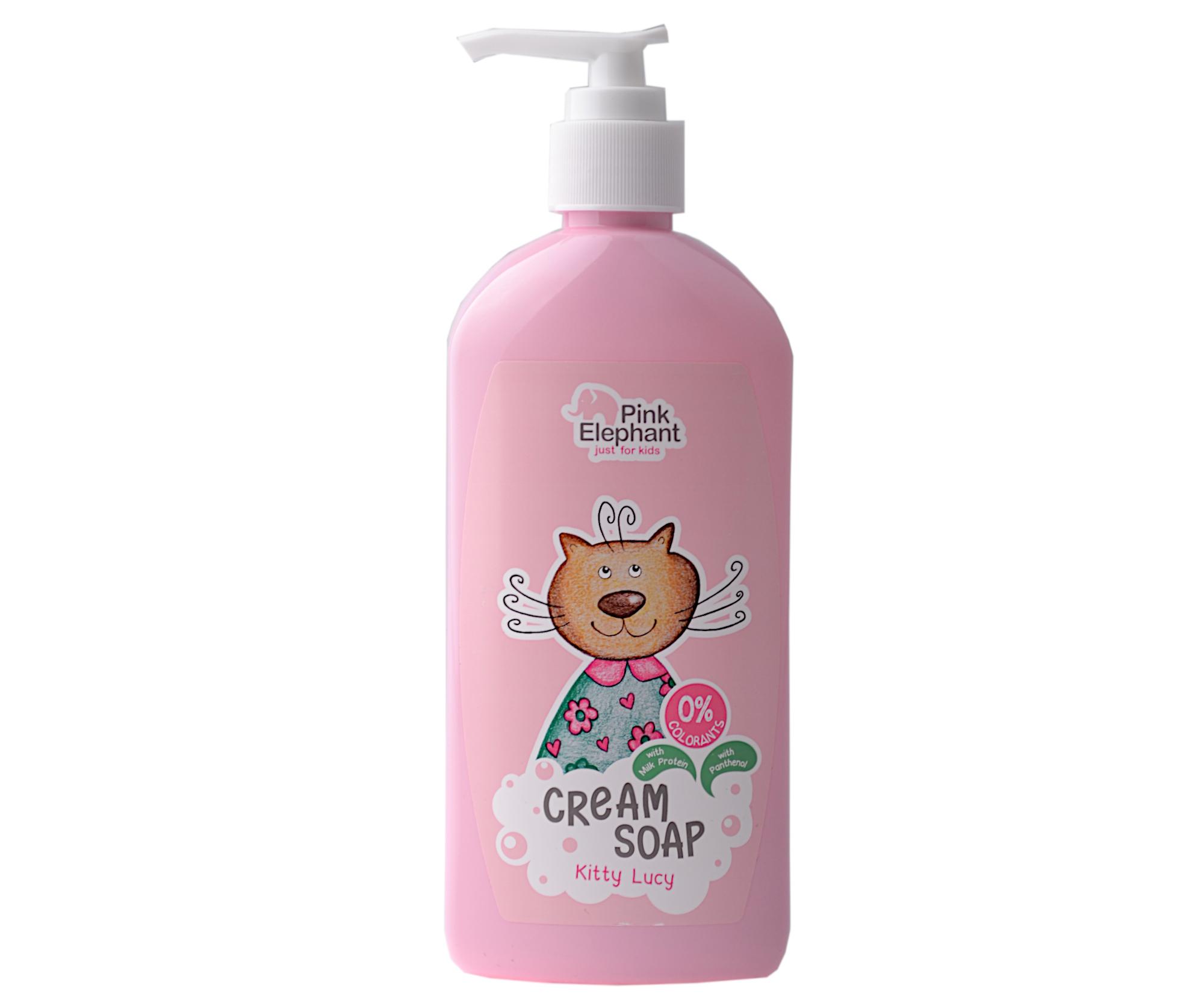 E-shop Krémové tekuté mydlo pre deti Pink Elephant Cream Soap Kitty Lucy - 250 ml