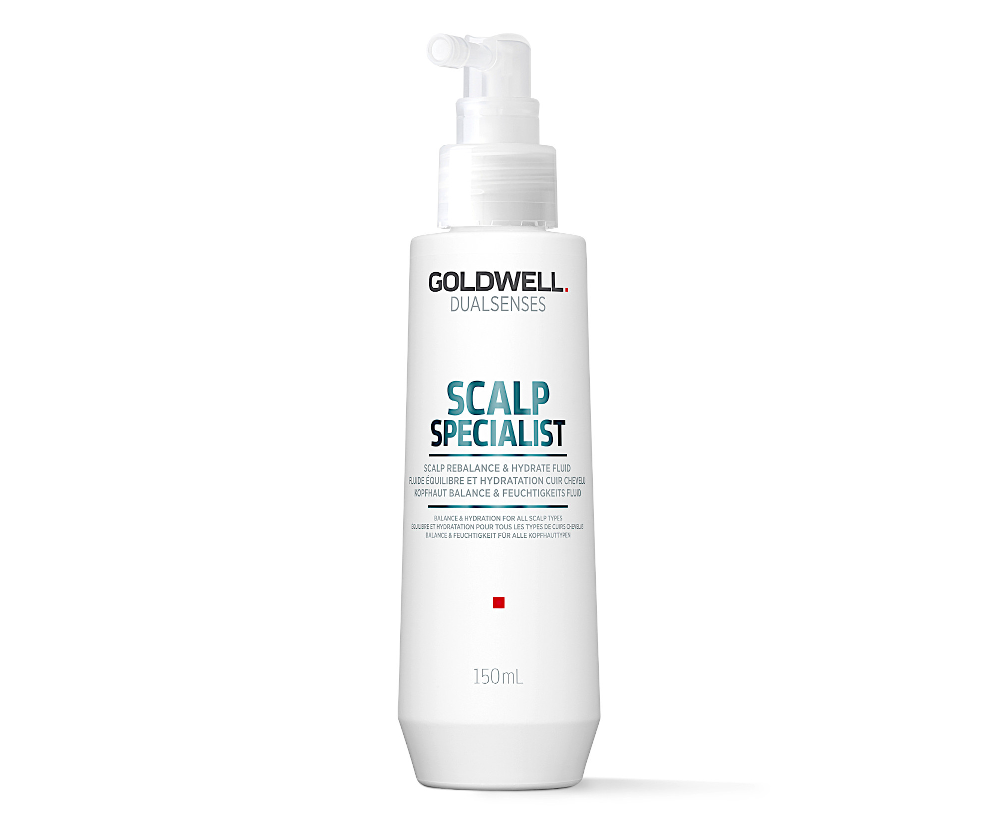E-shop Multifunkčný bezoplachový sprej Goldwell Scalp Specialist Rebalance a Hydrate Fluid - 150 ml (206257) + darček zadarmo