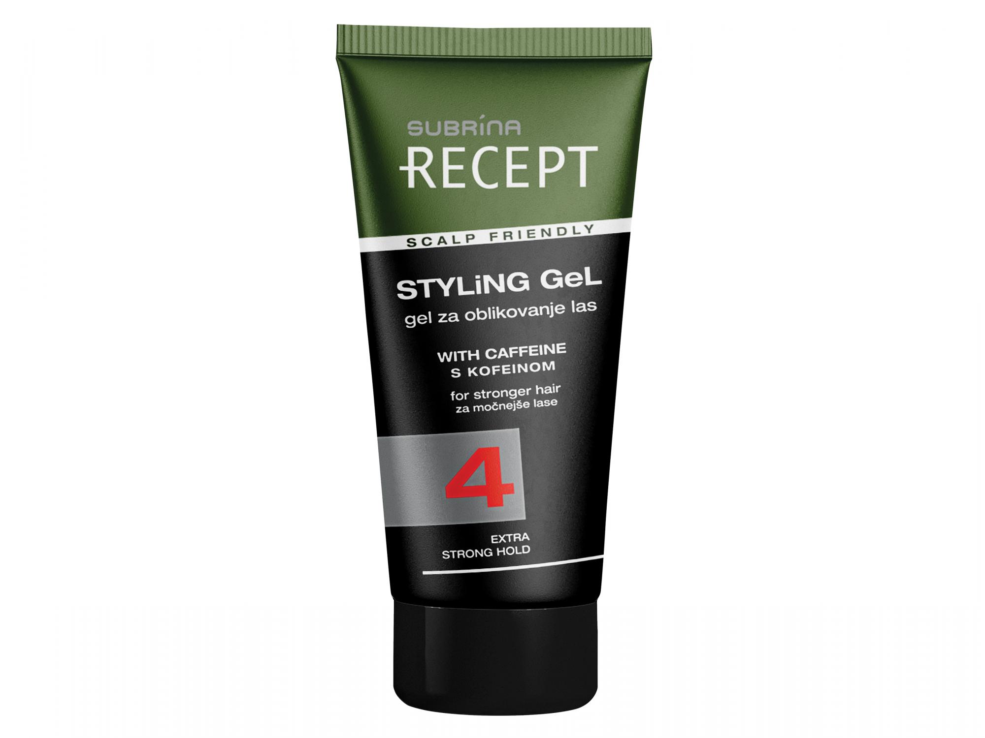 E-shop Tvarujúci gél s kofeínom na posilnenie vlasov Subrina Recept Styling Gel - 150 ml (060851) + darček zadarmo