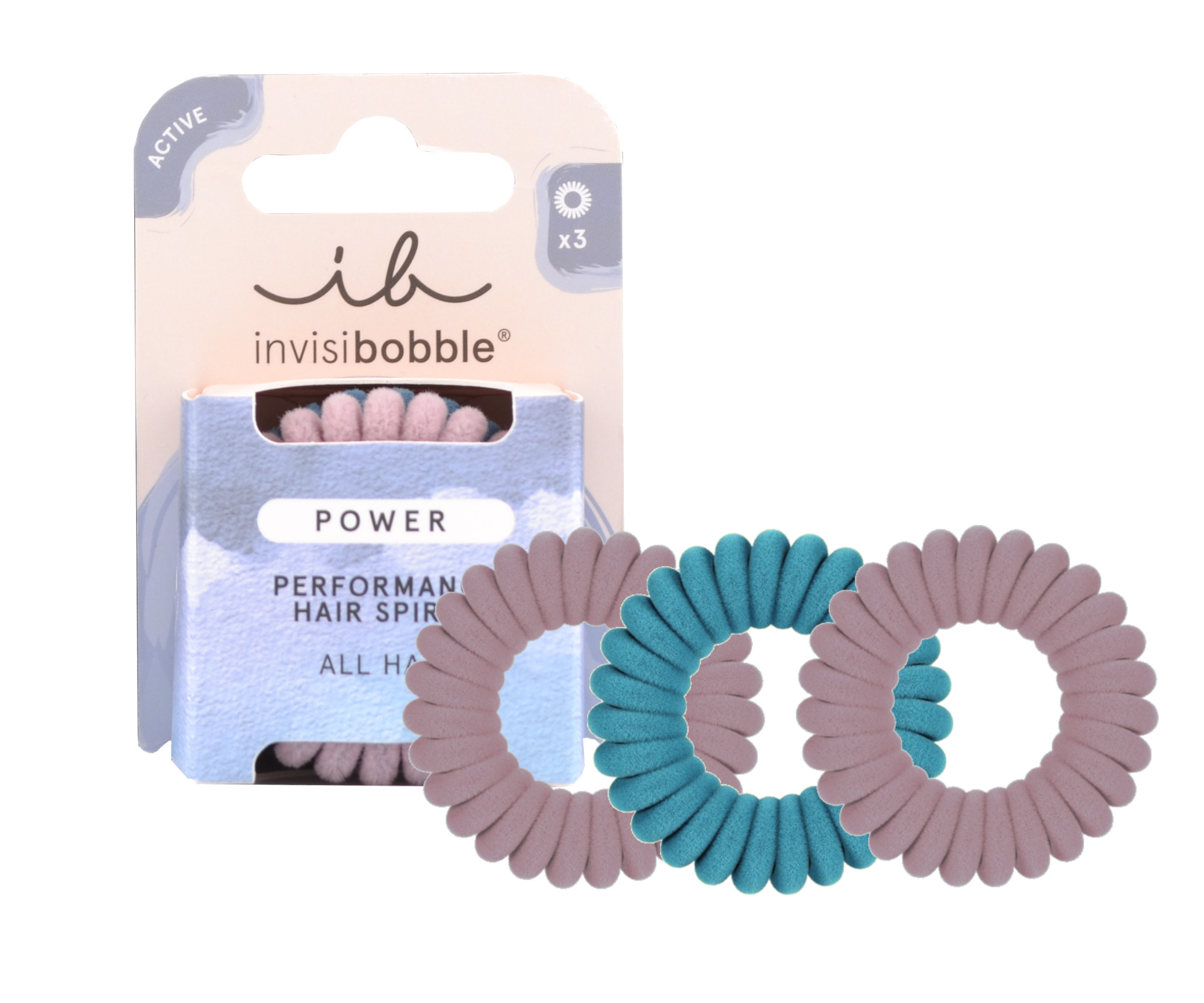 E-shop Špirálová gumička do vlasov Invisibobble Power Rose and Ice - 3 ks + darček zadarmo