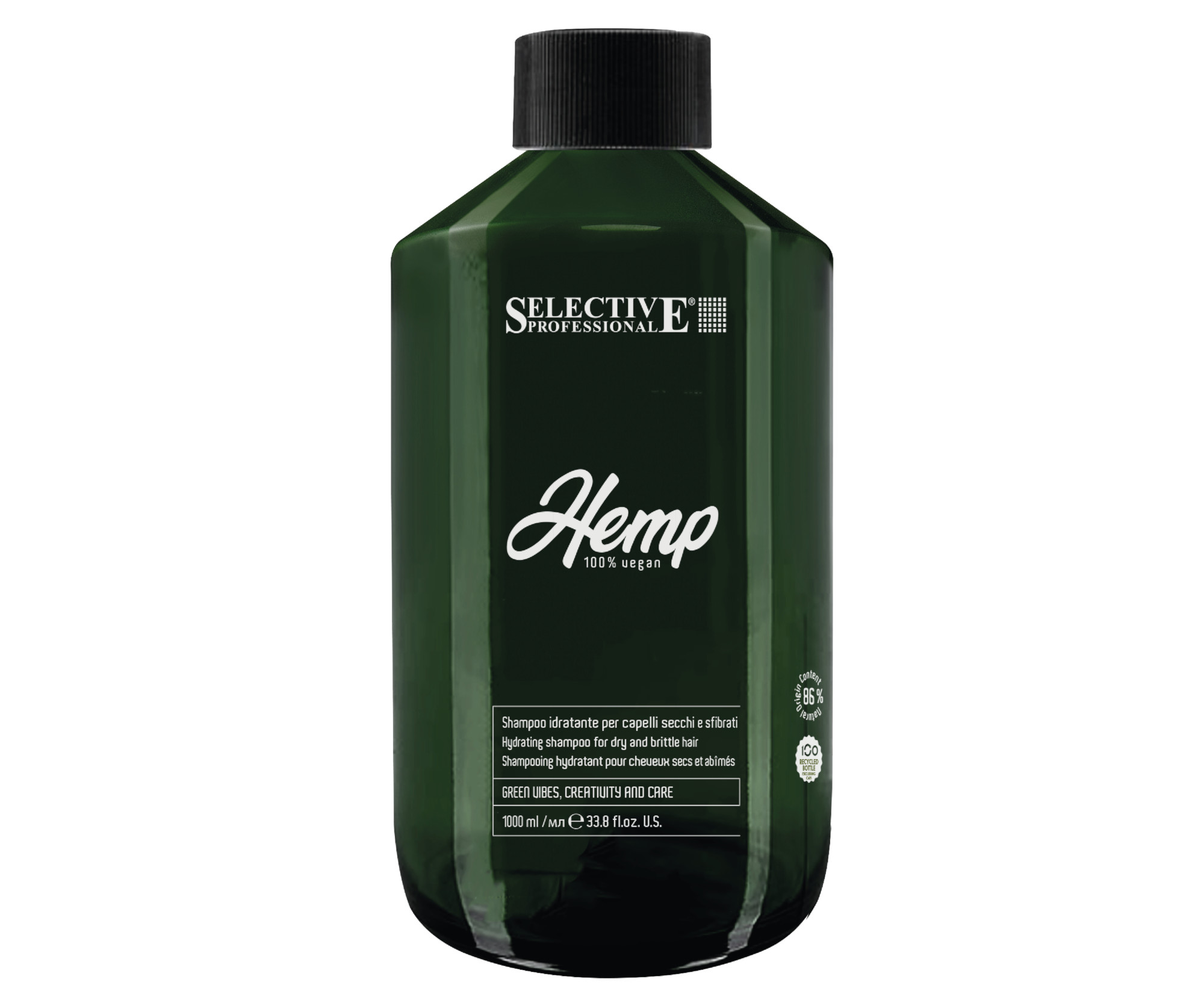 E-shop Hydratačný šampón pre suché a lámavé vlasy Selective Professional Hemp Shampoo - 1000 ml + darček zadarmo