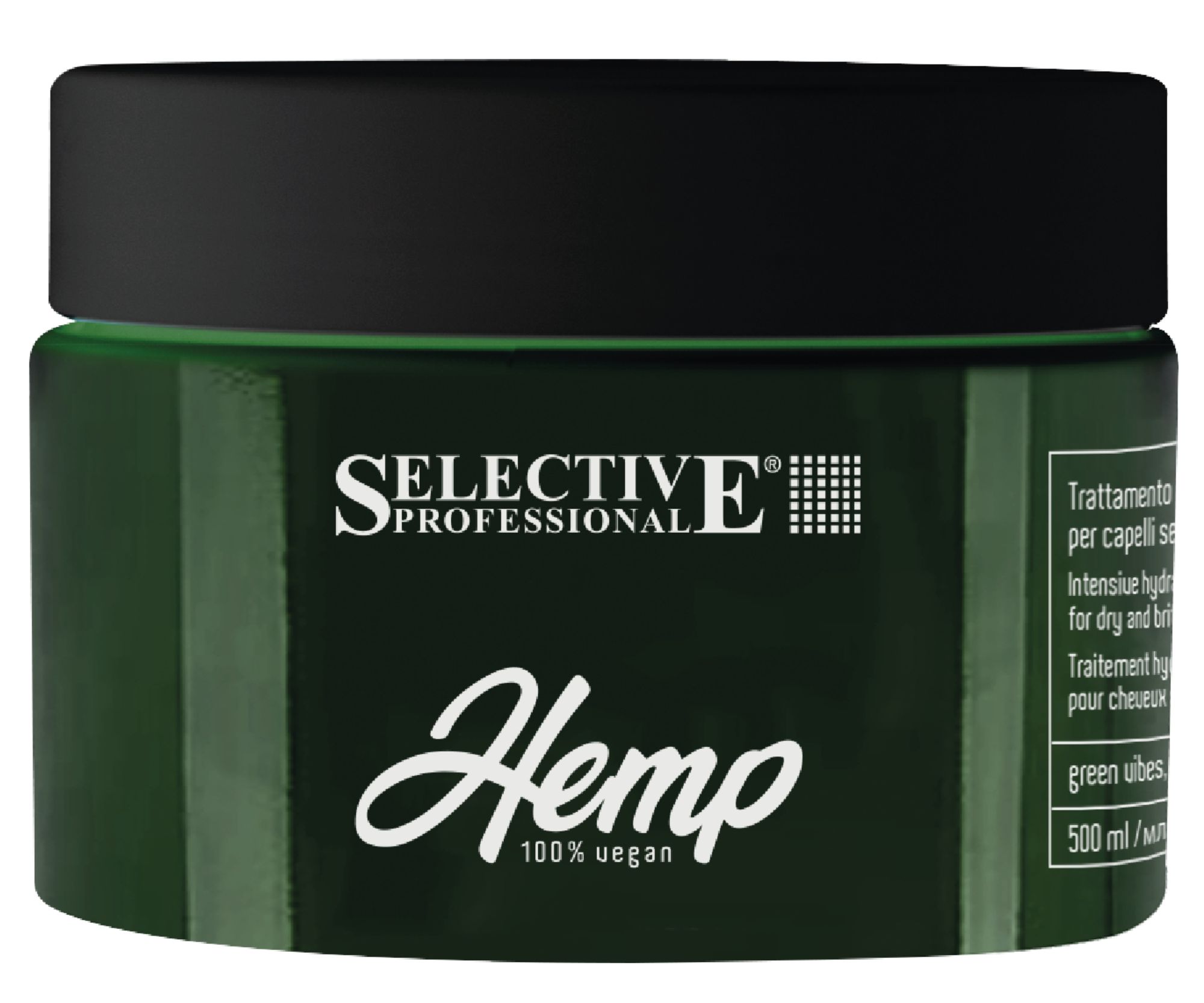 E-shop Regeneračná gélová maska Selective Professional Hemp Conditioning Jelly Treatment - 500 ml + darček zadarmo