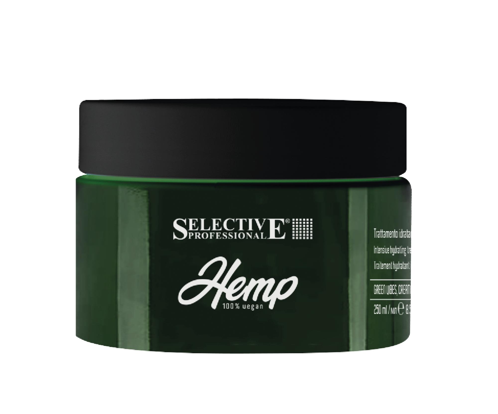Maska pre suché a lámavé vlasy Selective Professional Hemp Intensive Hydrating Treatment - 250 ml (52061) + darček zadarmo