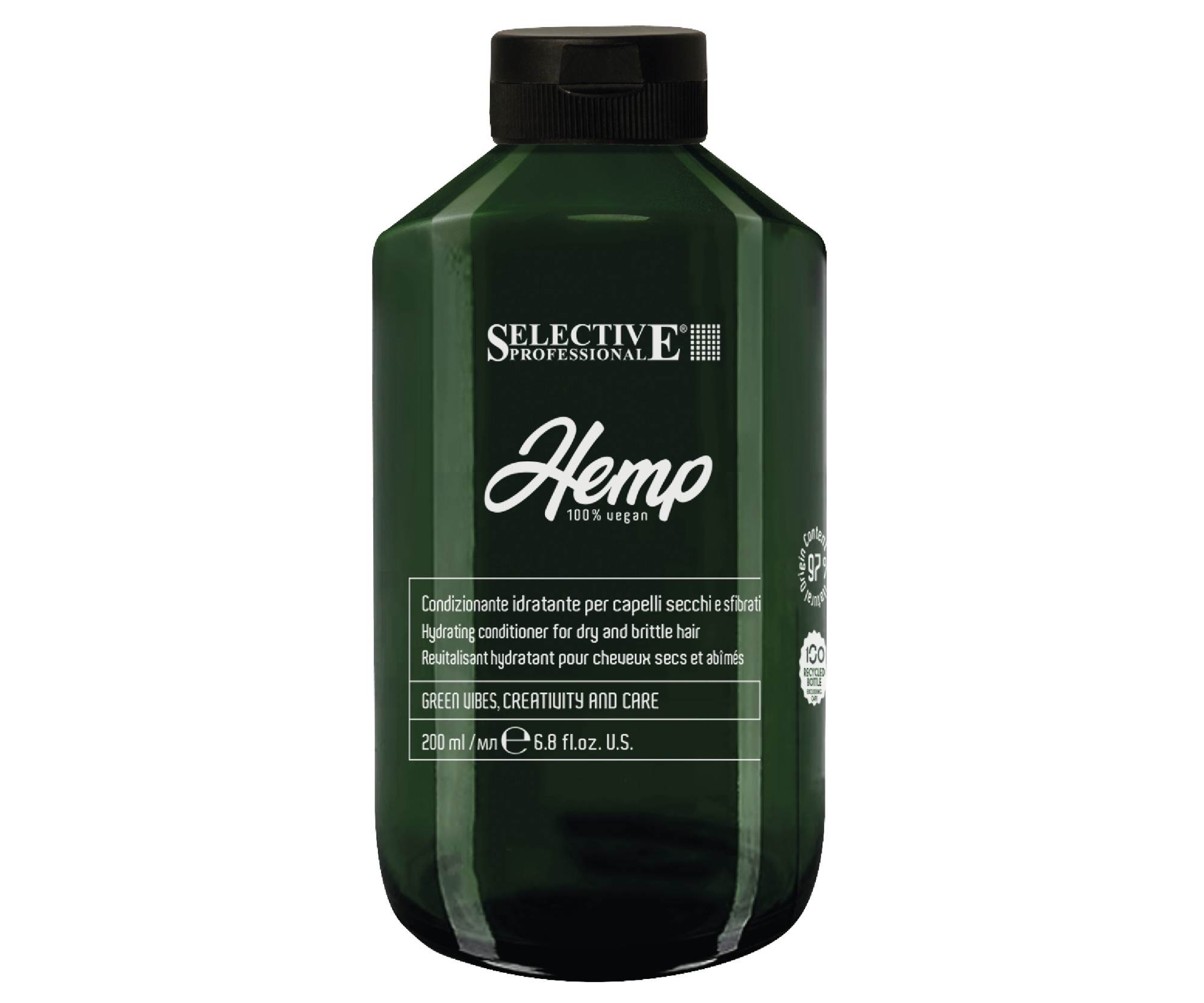 E-shop Hydratačný kondicionér pre suché a lámavé vlasy Selective Professional Hemp Hydrating Conditioner - 200 ml + darček zadarmo