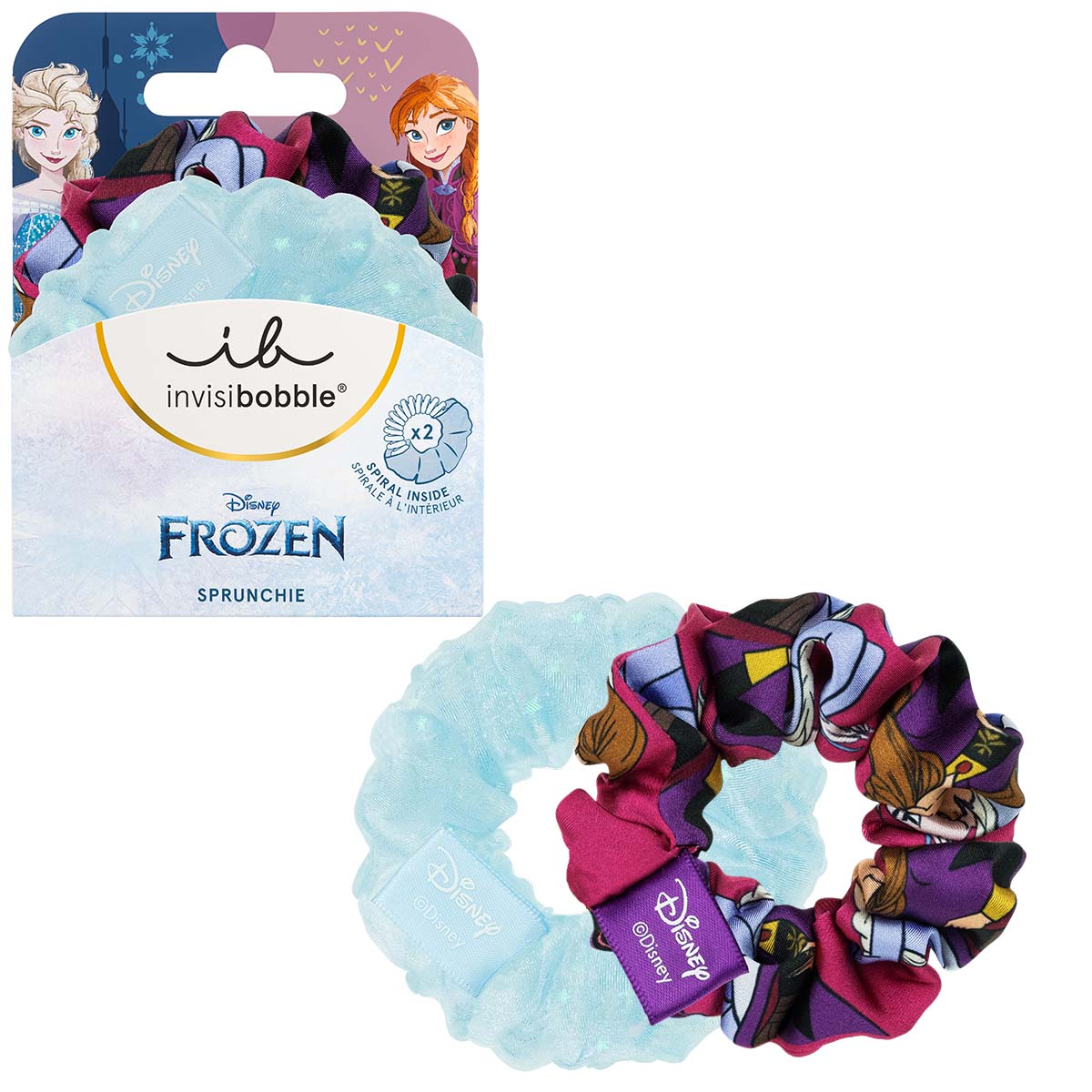 E-shop Detské ozdobné špirálové gumičky Invisibobble Kids Sprunchie Disney Frozen - 2 ks + darček zadarmo