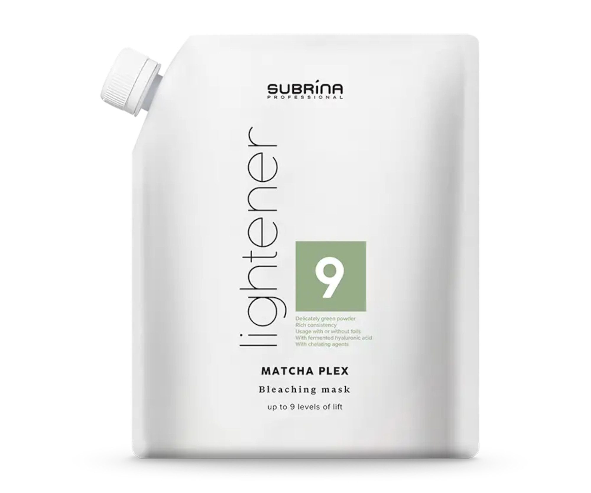 E-shop Zosvetľujúci a čistiaci odfarbovač Subrina Professional Lightener Matcha Plex - 500 g (060871) + darček zadarmo