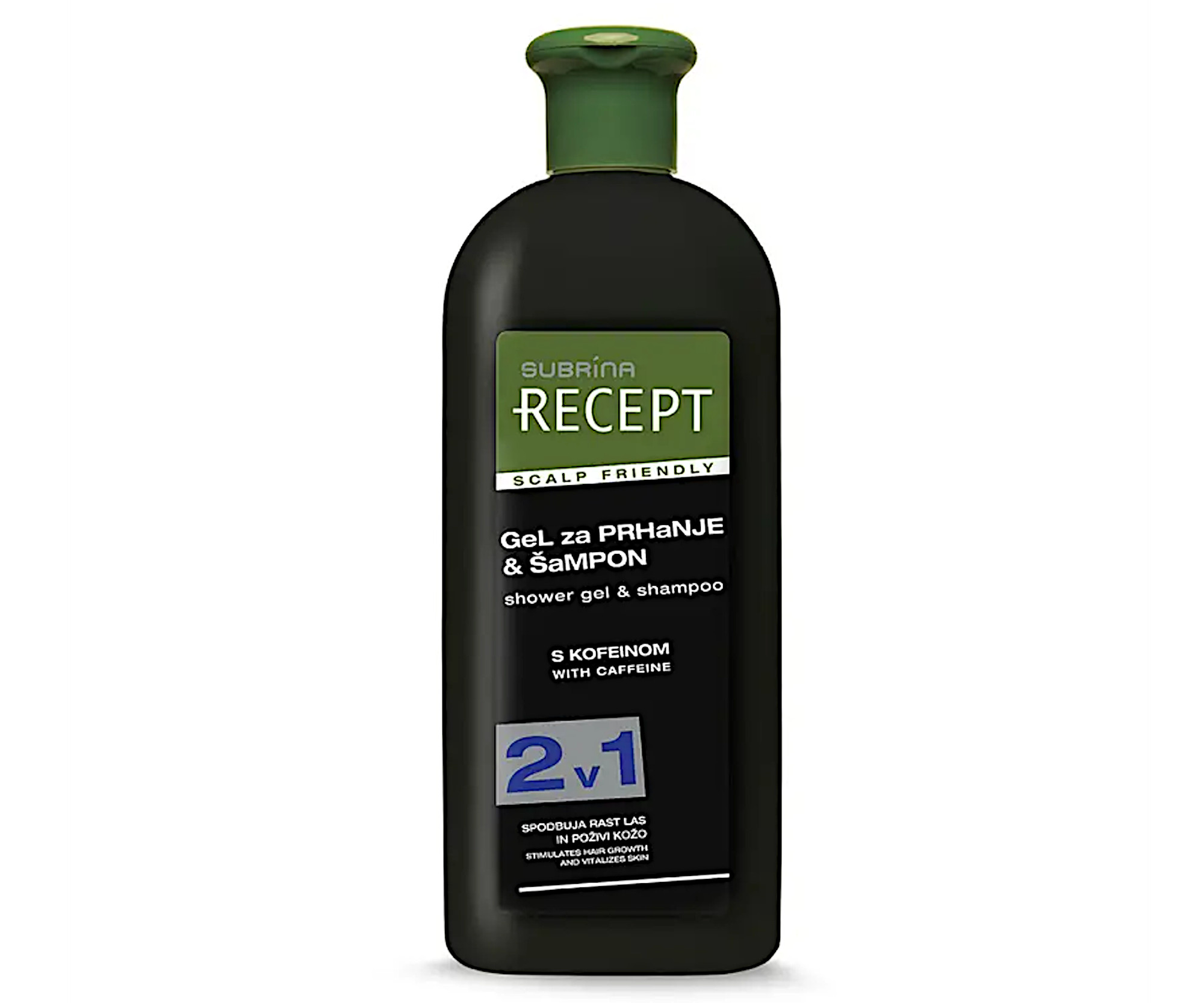 E-shop Šampón a sprchový gél 2v1 s kofeínom Subrina Recept Shower Gél a Shampoo Scalp Friendly - 400 ml (060847) + darček zadarmo