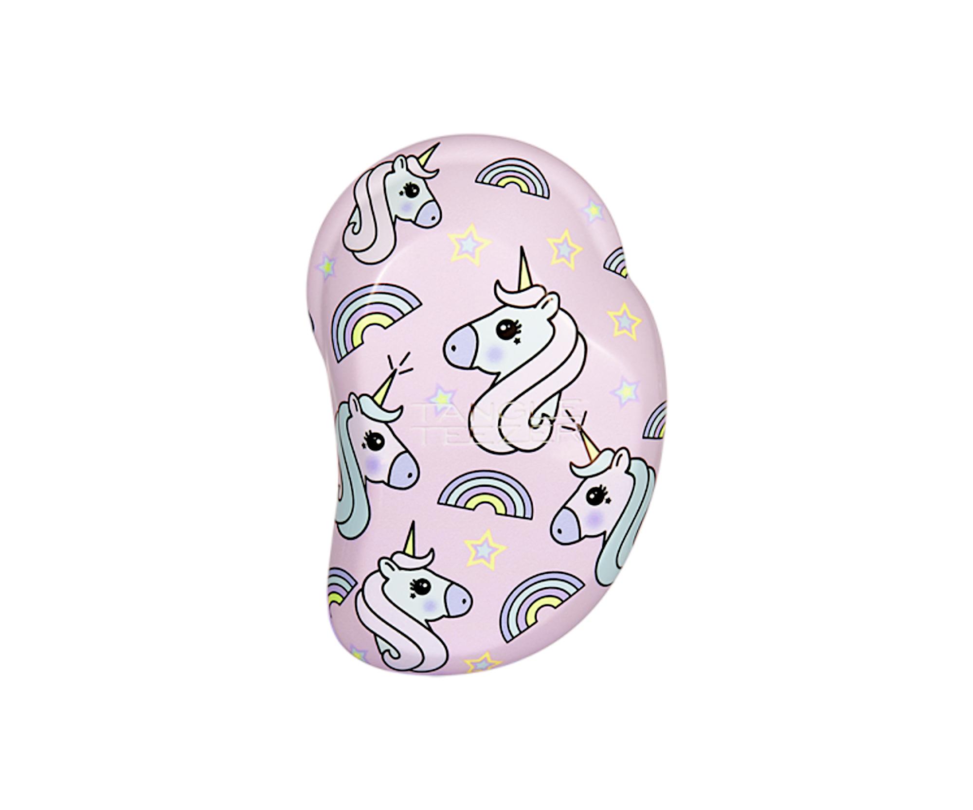 E-shop Kefa na rozčesávanie vlasov Tangle Teezer Original Mini Unicorn Magic - fialová s jednorožcami (SOC-UM-010319) + darček zadarmo