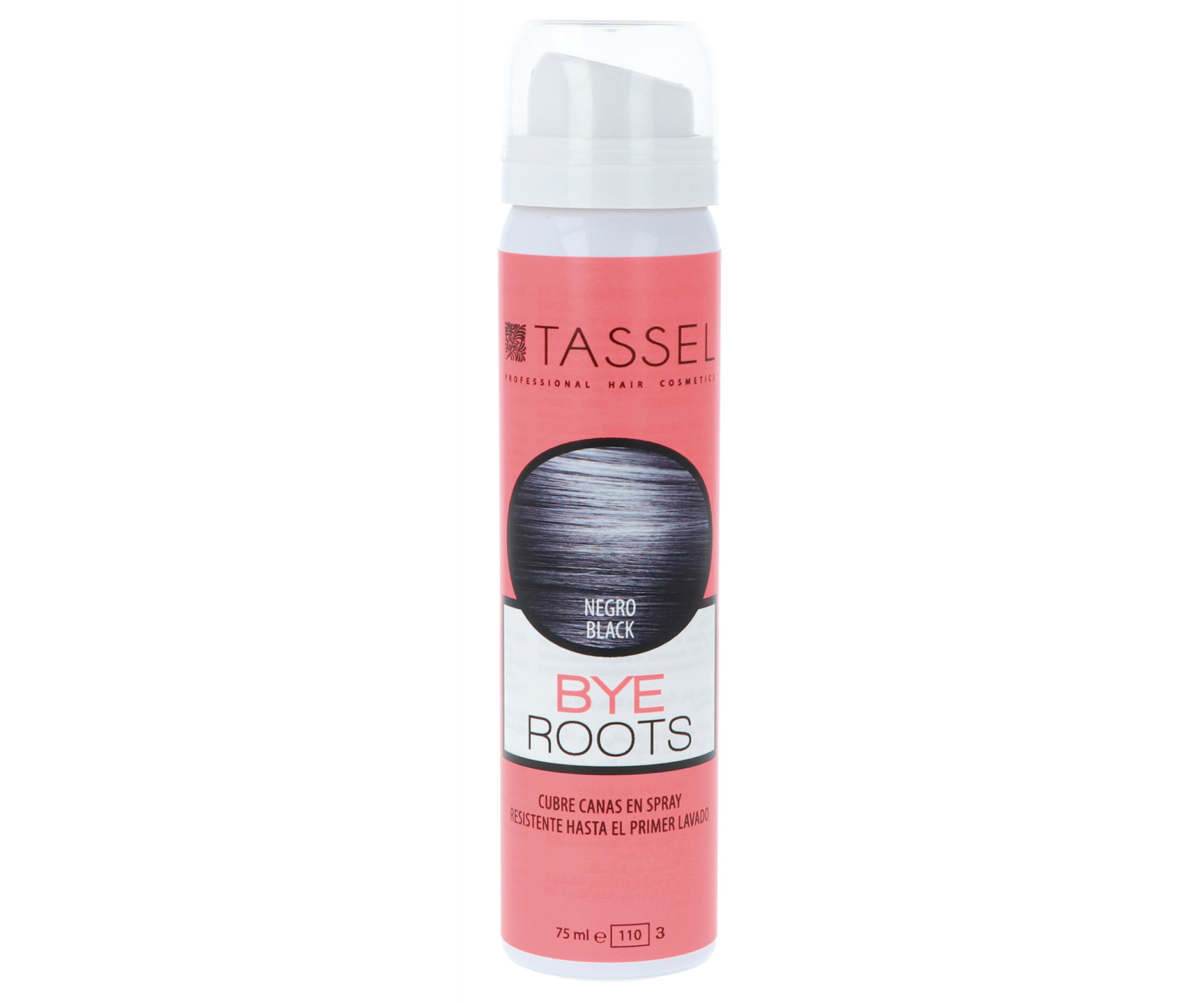 E-shop Sprej na zakrytie odrastov Tassel Cosmetics Bye Roots - 75 ml, čierna (07277/50) + darček zadarmo