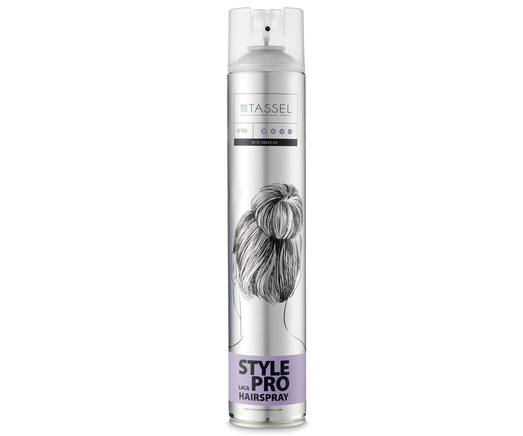 E-shop Lak na vlasy s veľmi silnou fixáciou Tassel Cosmetics Style Pro Hairspray - 750 ml (06267) + darček zadarmo