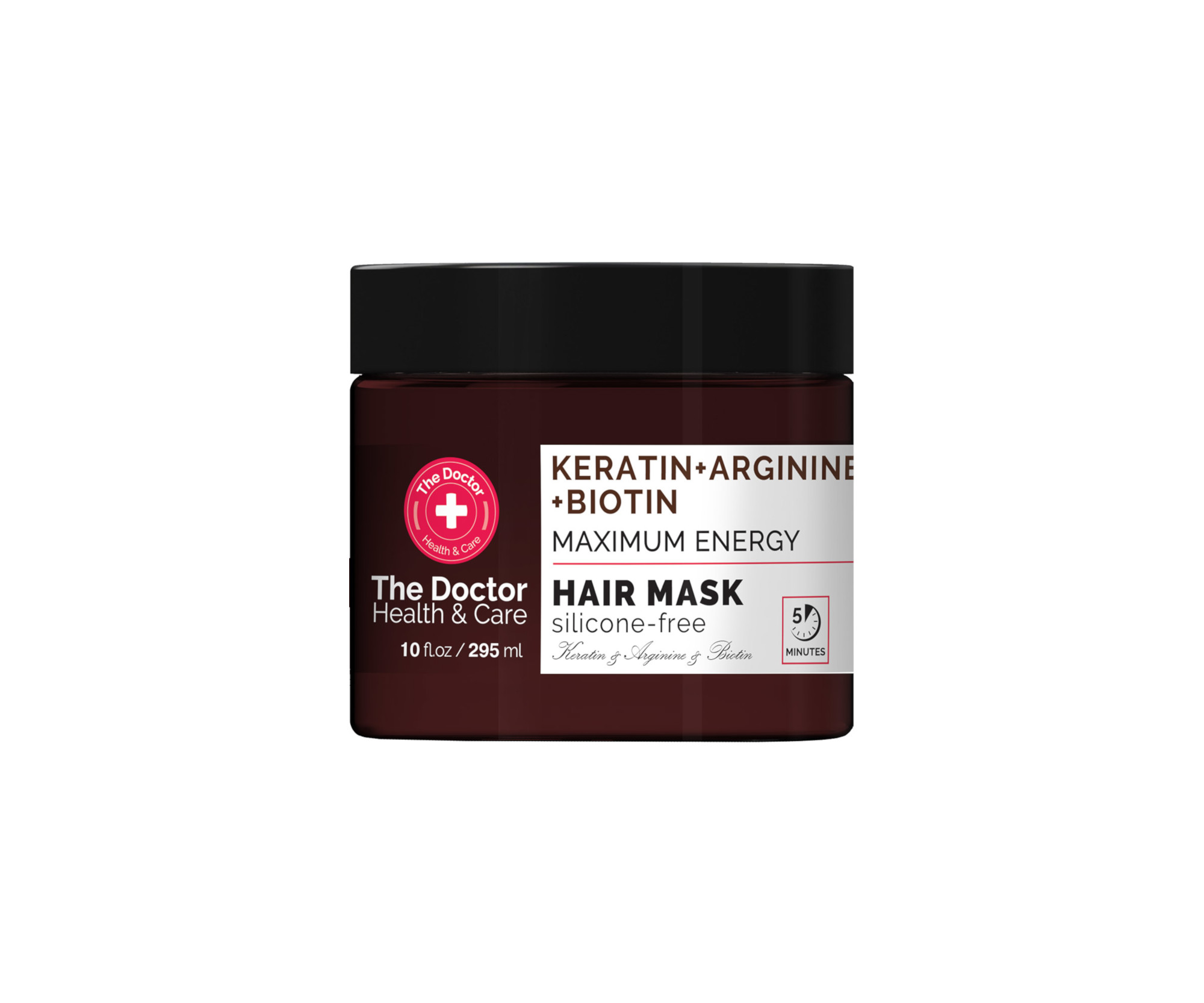 E-shop Energizujúca maska pre slabé a mastné vlasy The Doctor Keratin + Arginine + Biotin Mask - 295 ml