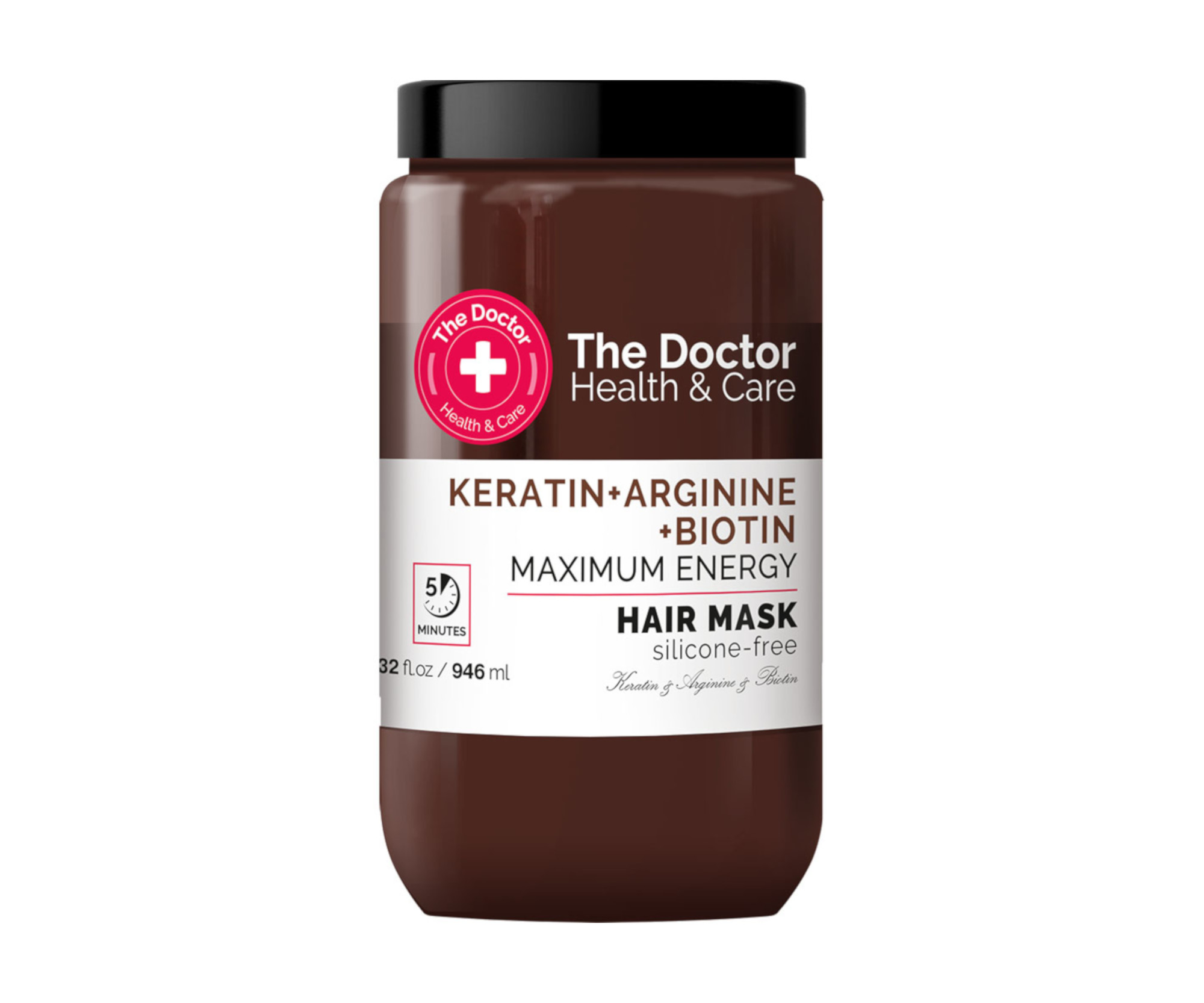 E-shop Energizujúca maska pre slabé a mastné vlasy The Doctor Keratin + Arginine + Biotin Mask - 946 ml + darček zadarmo