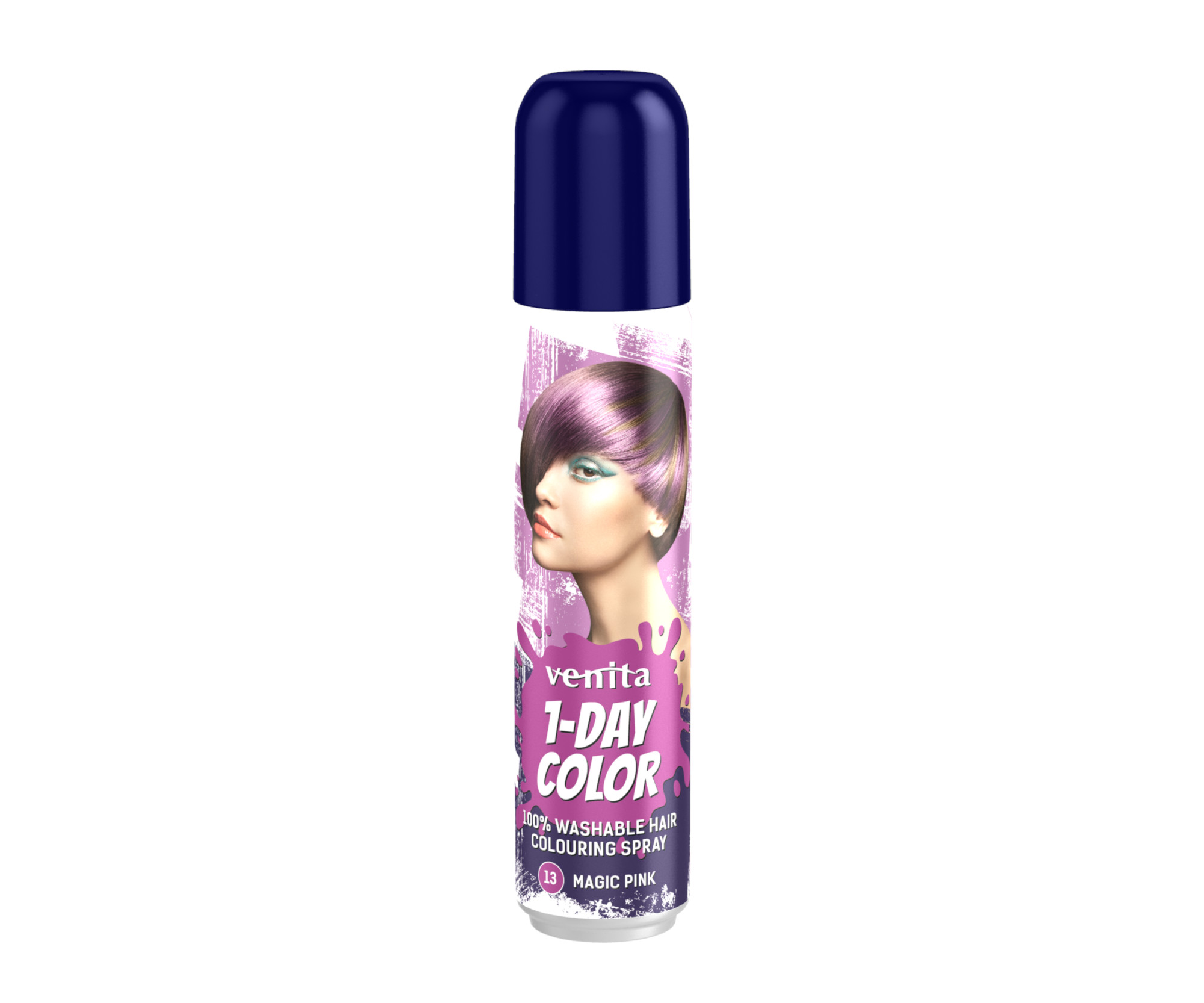 E-shop Farebný sprej na vlasy Venita 1-Day Color Magic Pink - 50 ml, kúzelne ružová (CMP13)