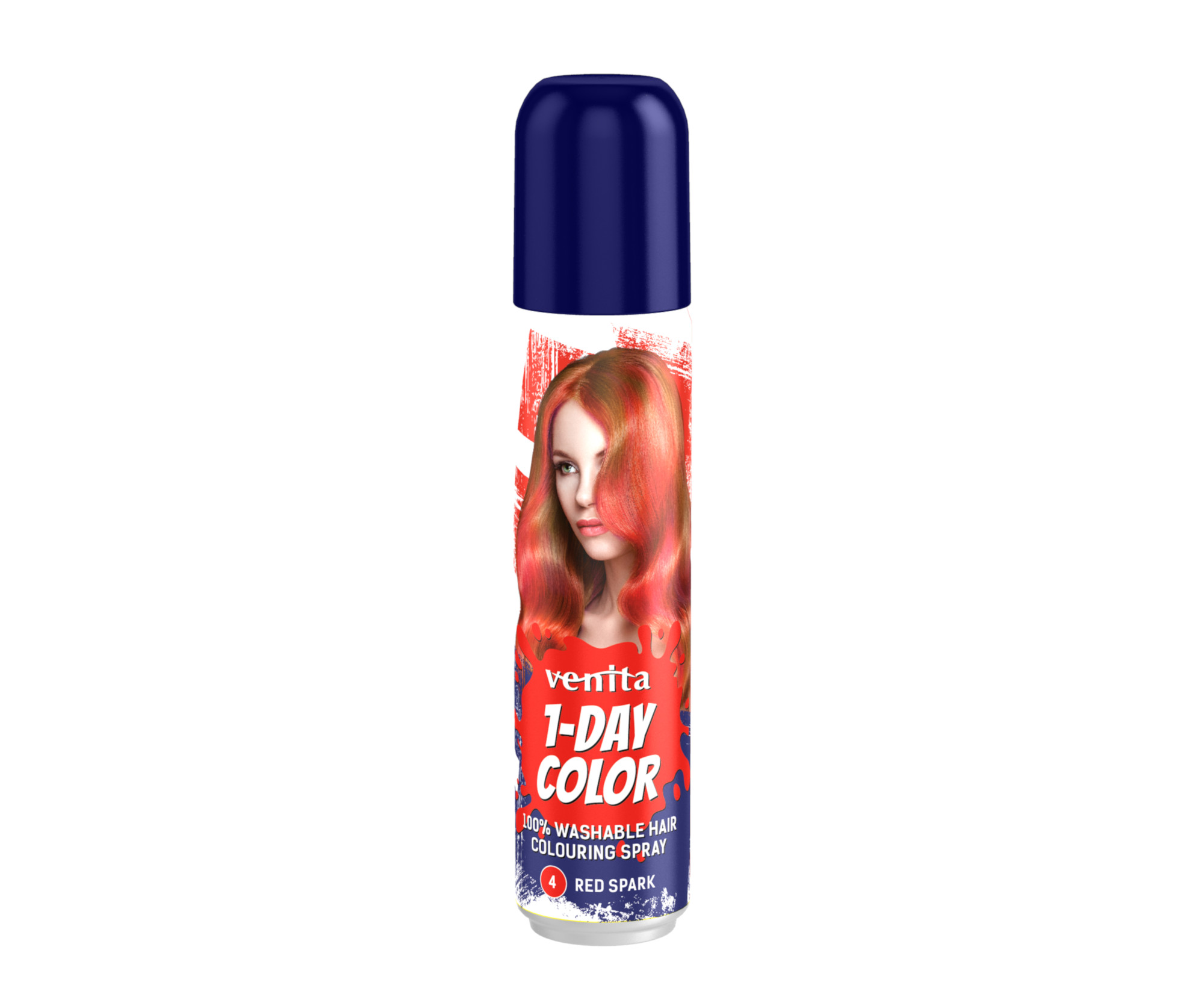E-shop Farebný sprej na vlasy Venita 1-Day Color Red Spark - 50 ml, iskrivo červená (CRS04)