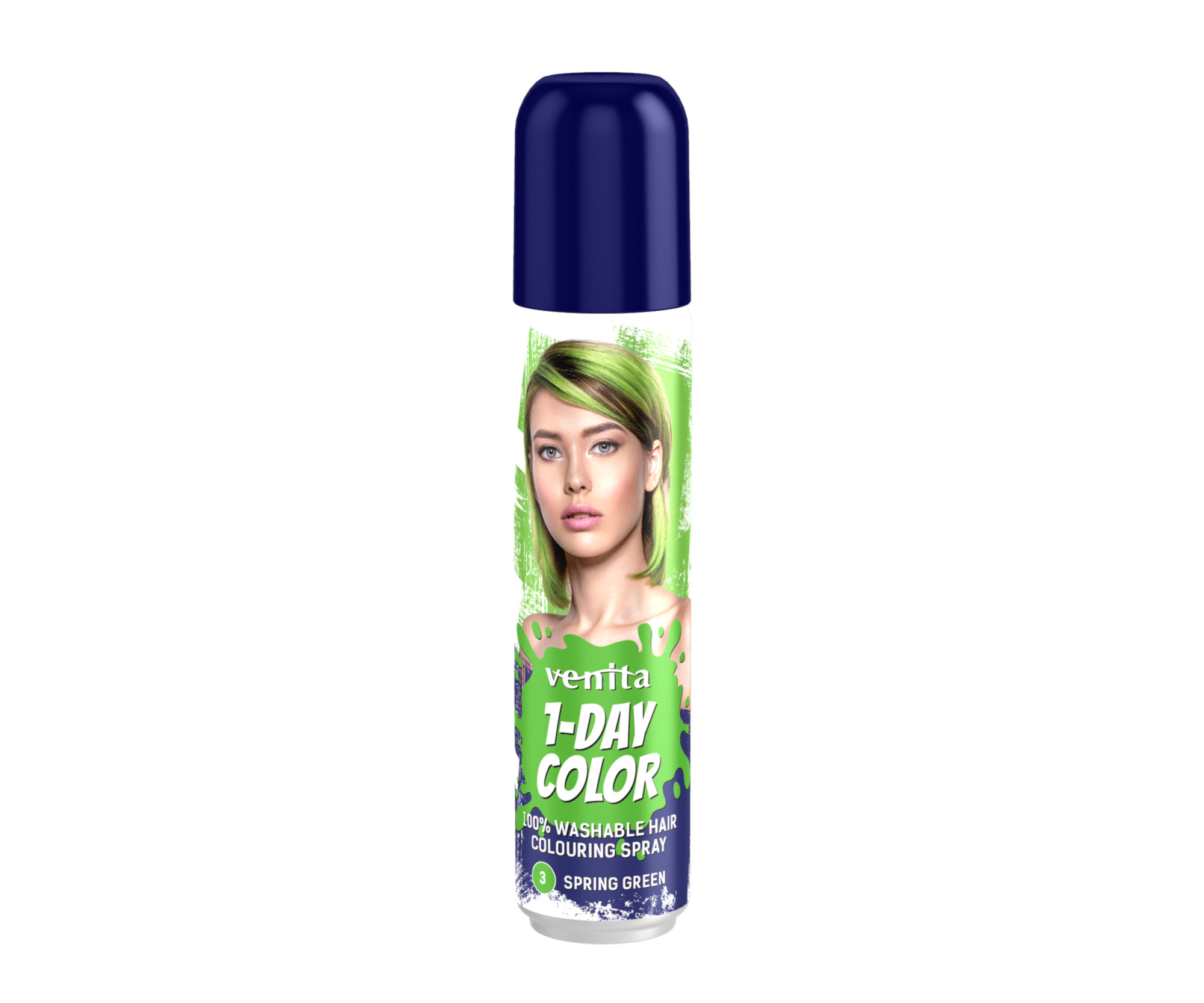 E-shop Farebný sprej na vlasy Venita 1-Day Color Spring Green - 50 ml, jarno zelená (CSG03)