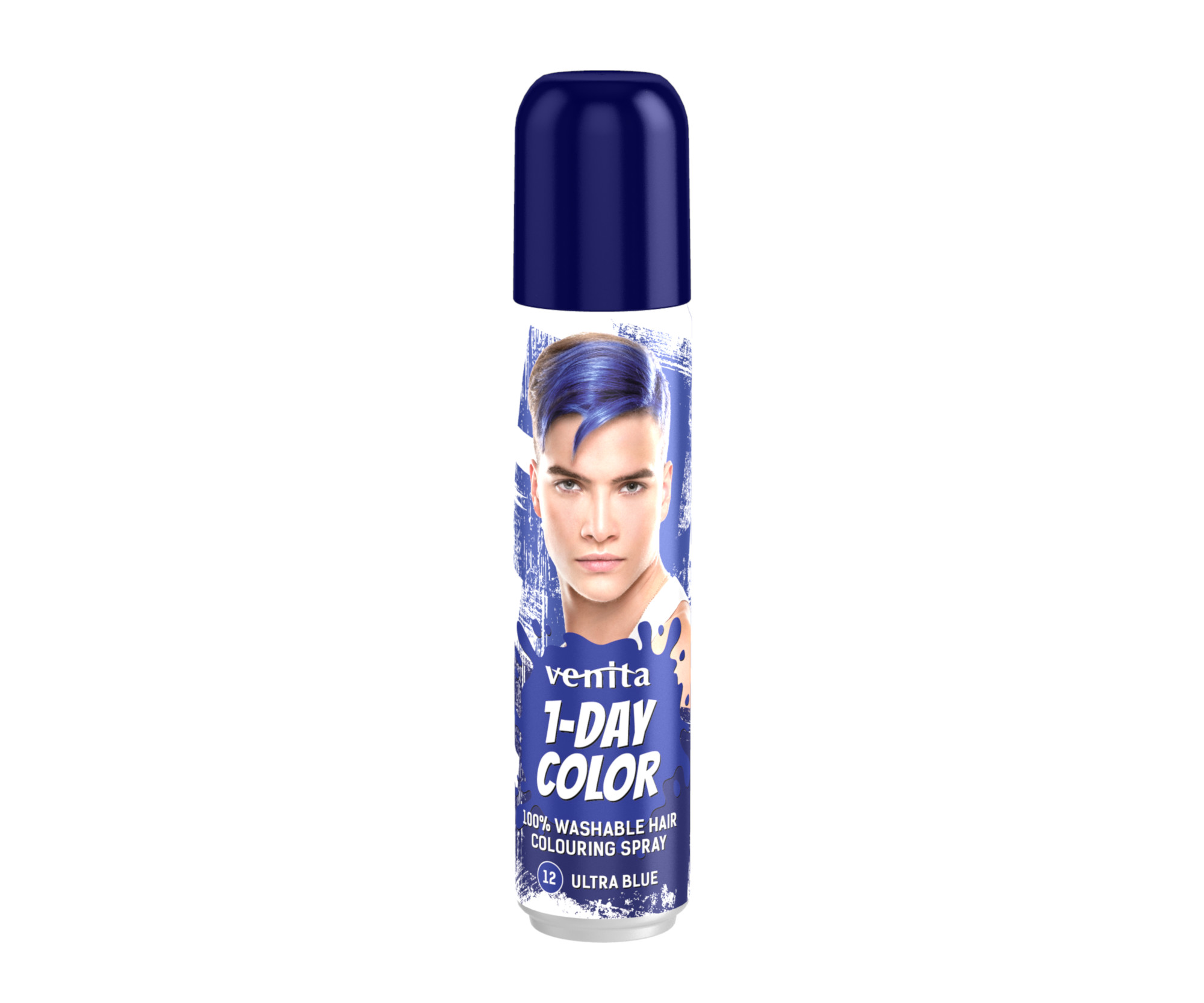 E-shop Farebný sprej na vlasy Venita 1-Day Color Ultra Blue - 50 ml, ultra modrá (CUB12)