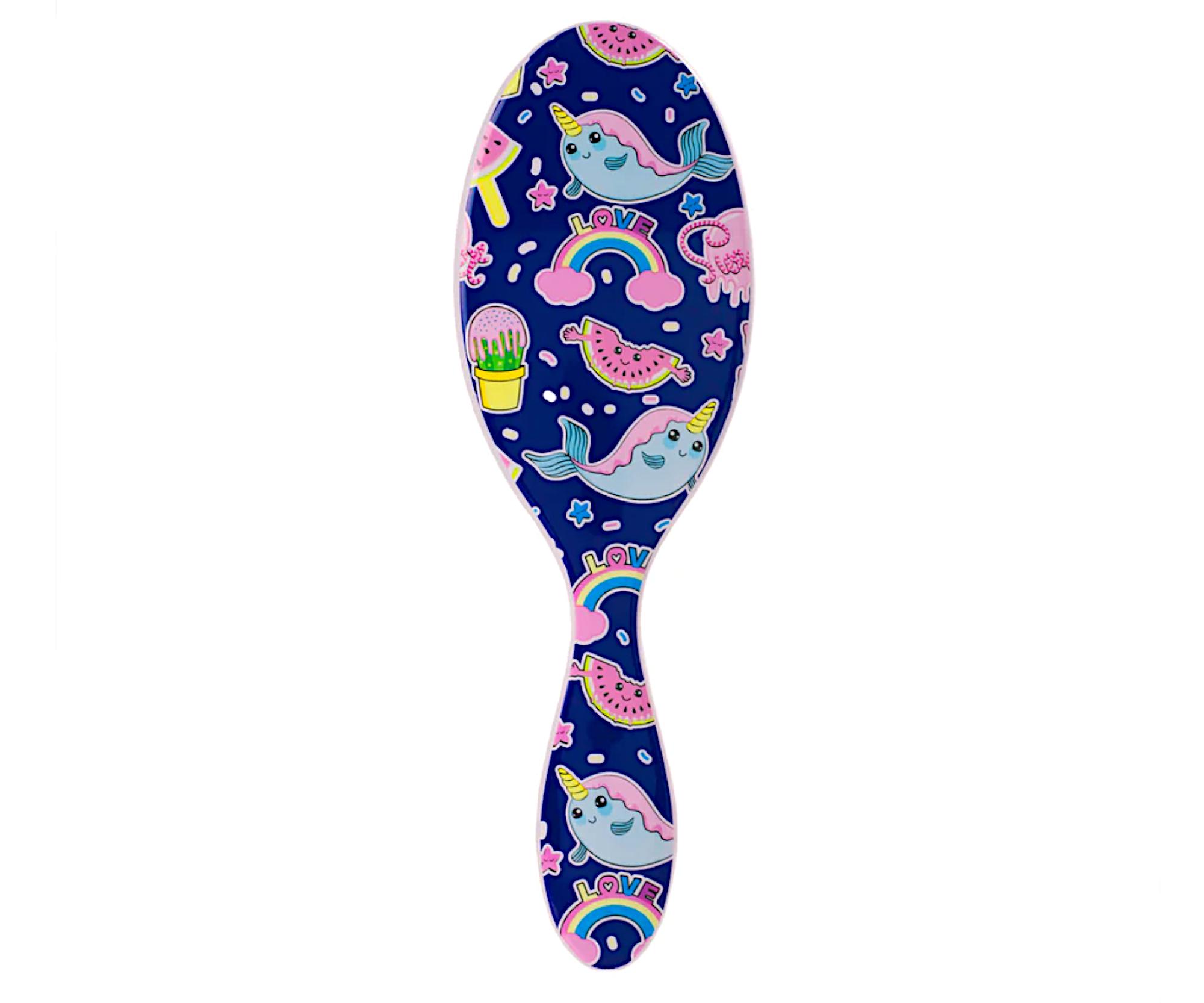 E-shop Kefa na rozčesávanie vlasov Wet Brush Original Detangler Happy Hair - tmavo modrá (0218797) + darček zadarmo