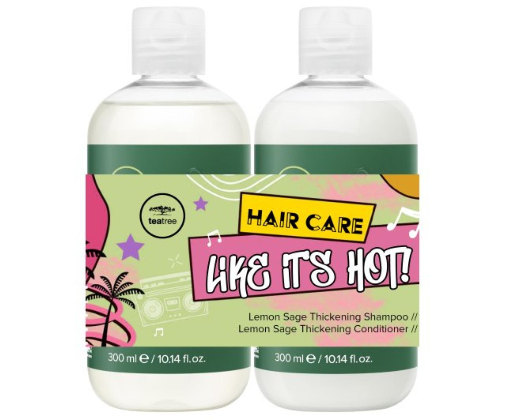 E-shop Sada pre objem vlasov Paul Mitchell Tea Tree Lemon Sage Thickening Like It's Hot + darček zadarmo