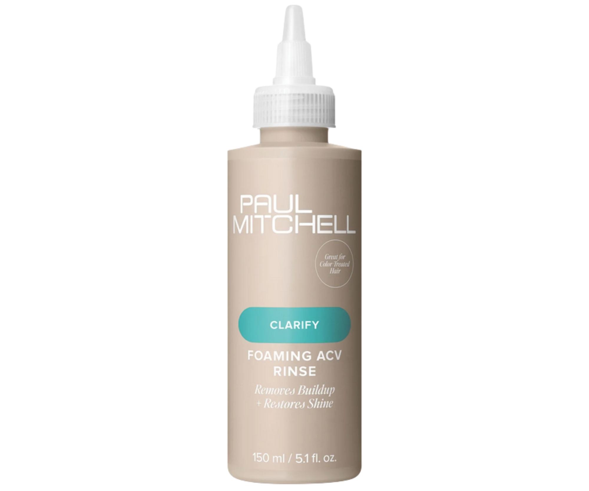E-shop Oplachová starostlivosť pre čisté, svieže a lesklé vlasy Paul Mitchell Clarify Foaming ACV Rinse - 150 ml + darček zadarmo