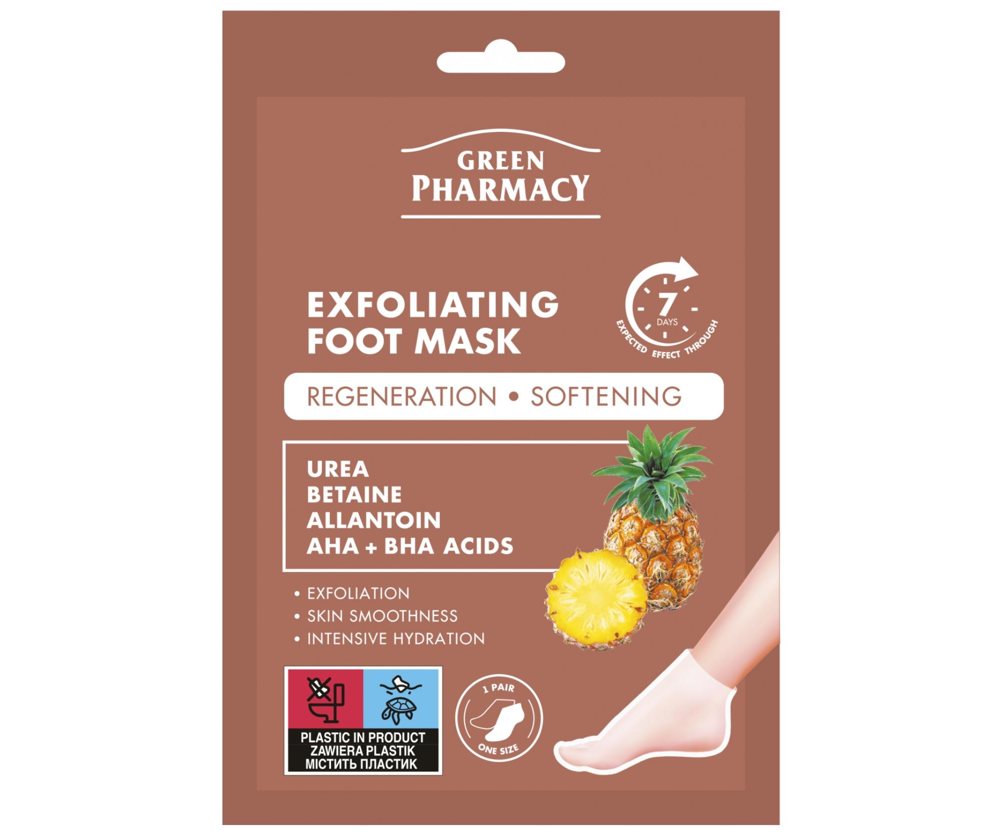 E-shop Exfoliačná maska a #8203; a #8203;na chodidlá Green Pharmacy Exfoliating Foot Mask - 2x13 ml, ponožky
