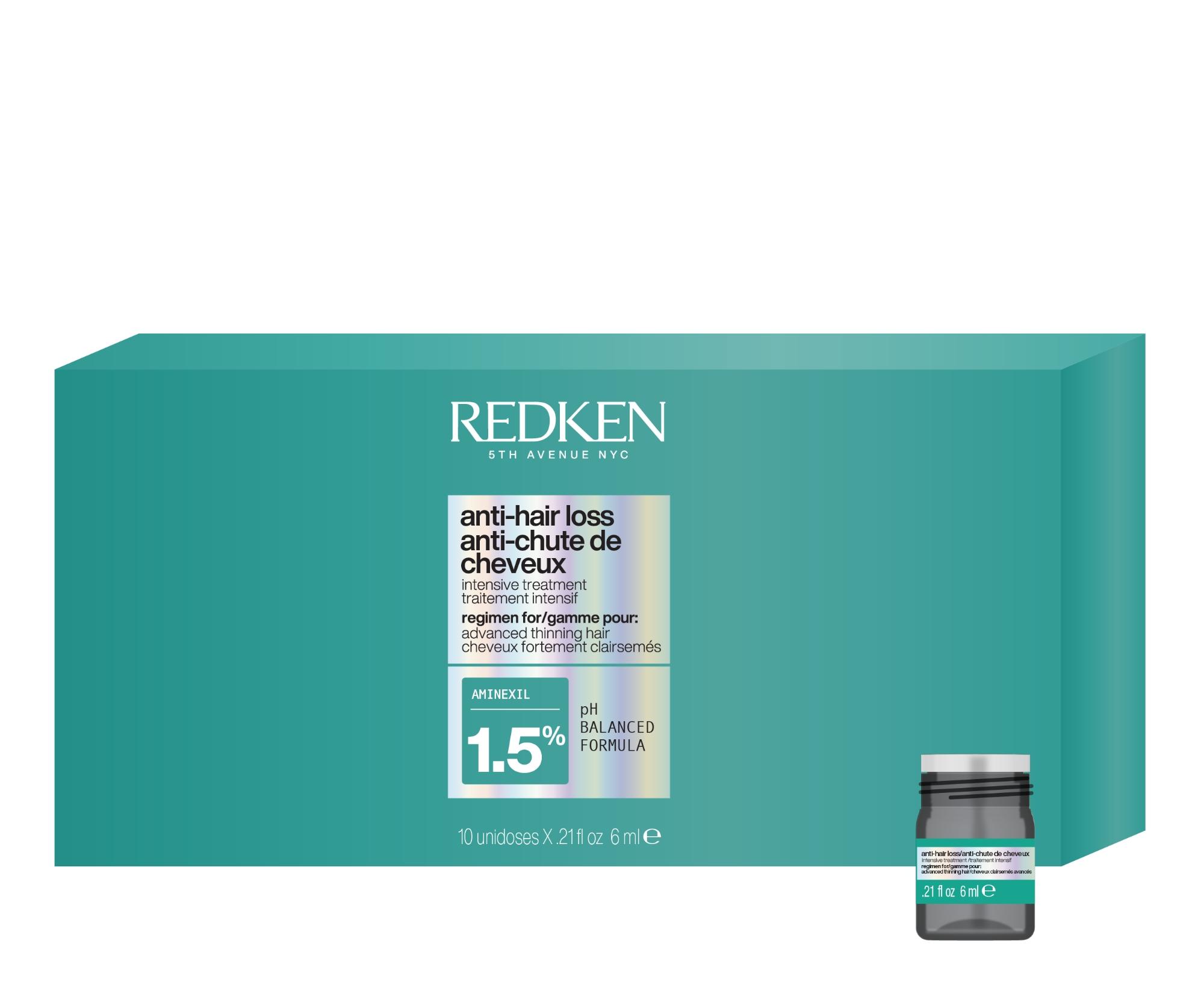 Intenzívna kúra proti vypadávaniu vlasov Redken Anti-Hair Loss Intensive Treatment - 10 x 6 ml + darček zadarmo
