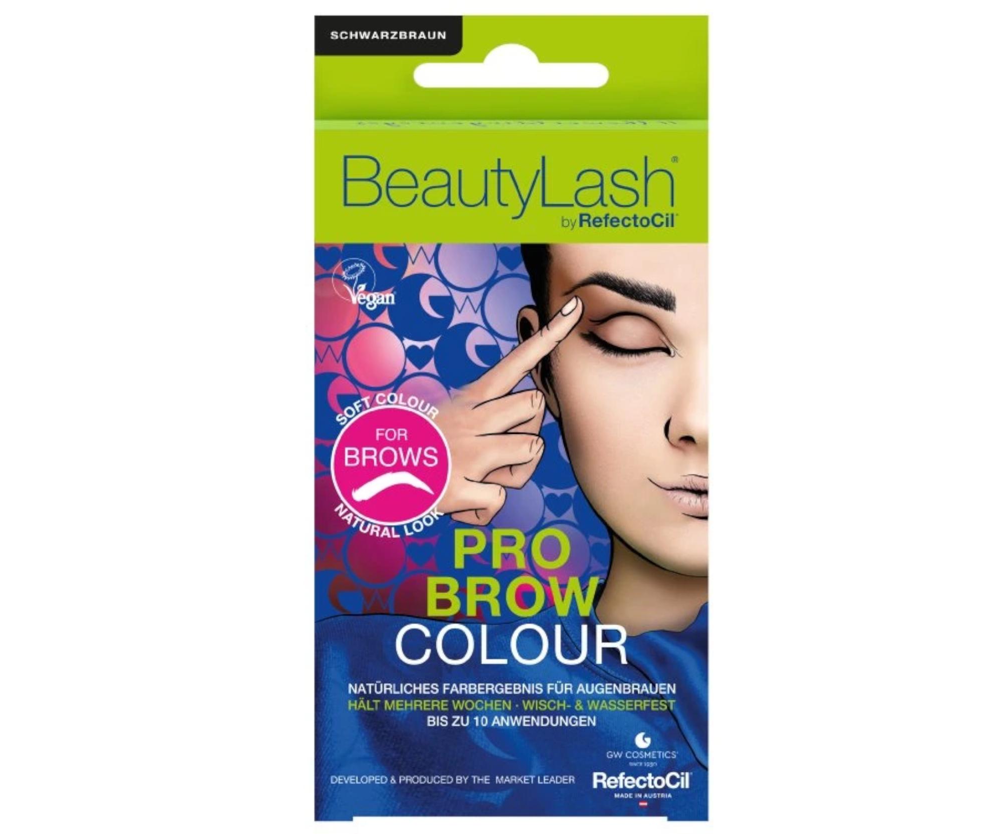 E-shop Sada na farbenie obočia RefectoCil BeautyLash Pro Brow Colour - čierno-hnedá + darček zadarmo