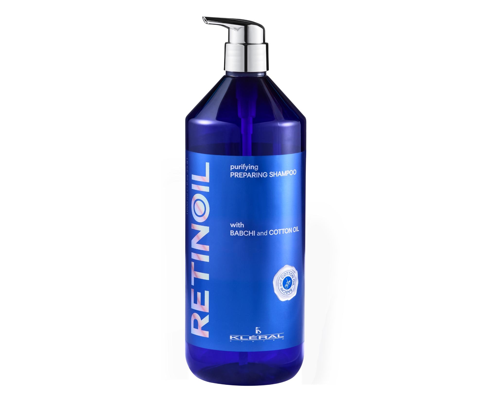 E-shop Šampon pre suché, unavené a namáhané vlasy Kléral System Retinoil Purifying Preparing Shampoo - 1000 ml + darček zadarmo