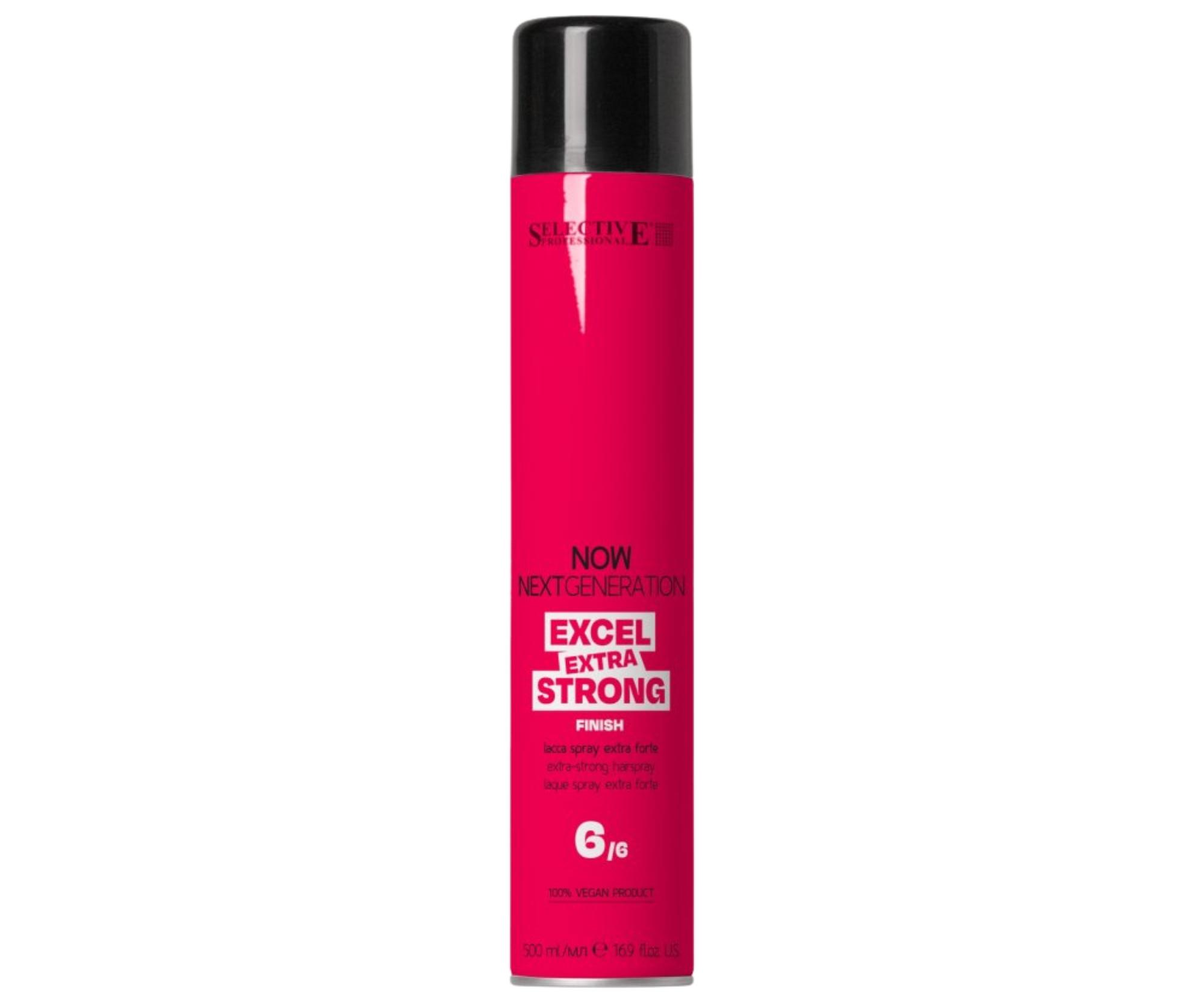 E-shop Lak na vlasy s extra silnou fixáciou Selective Professional Next Generation Excel Extra Strong Finish - 500 ml + darček zadarmo