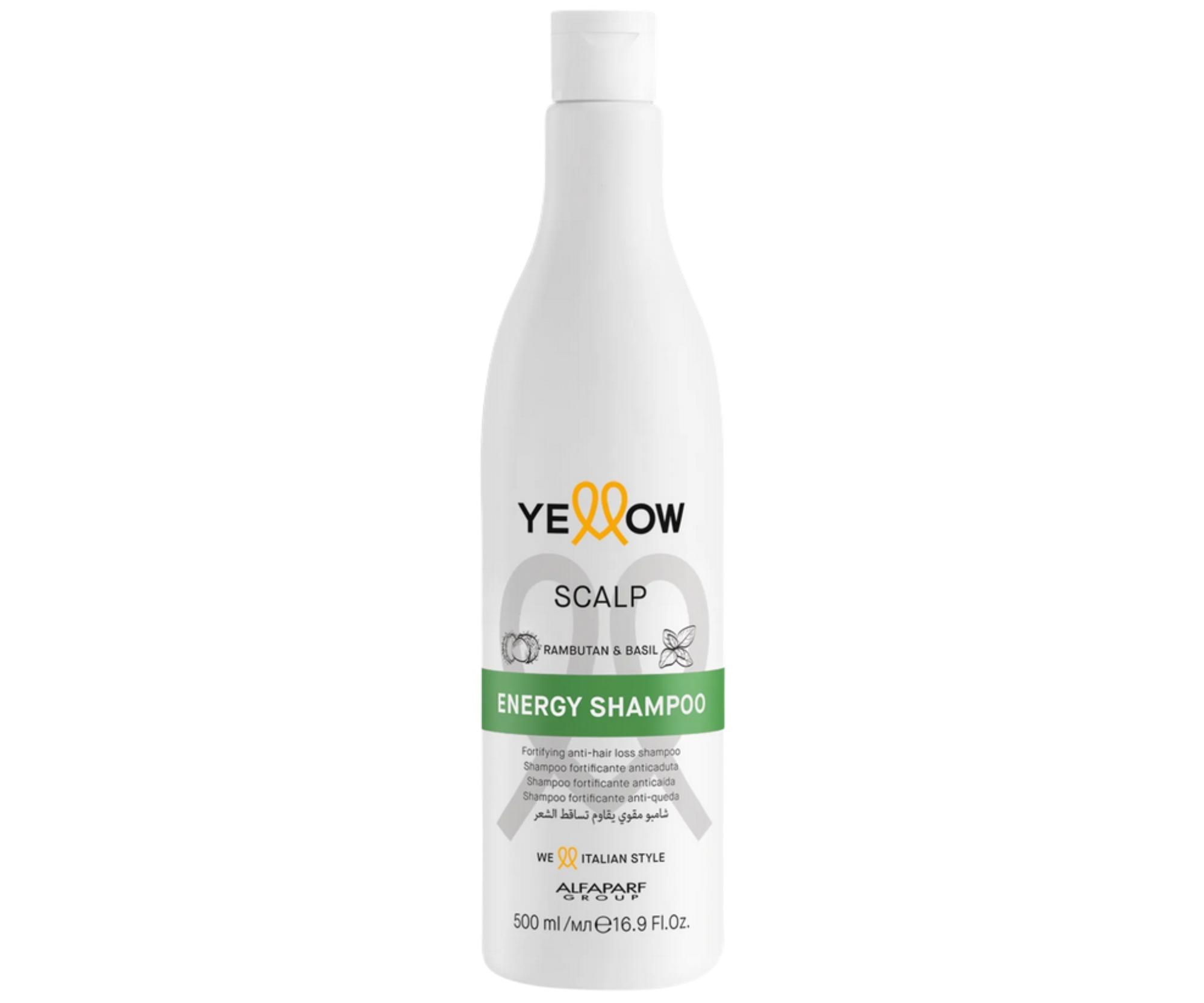E-shop Posilňujúci šampón pre oslabené vlasy so sklonom k a #8203; a #8203;vypadávaniu Yellow Professional Energy Shampoo - 500 ml + darček zadarmo