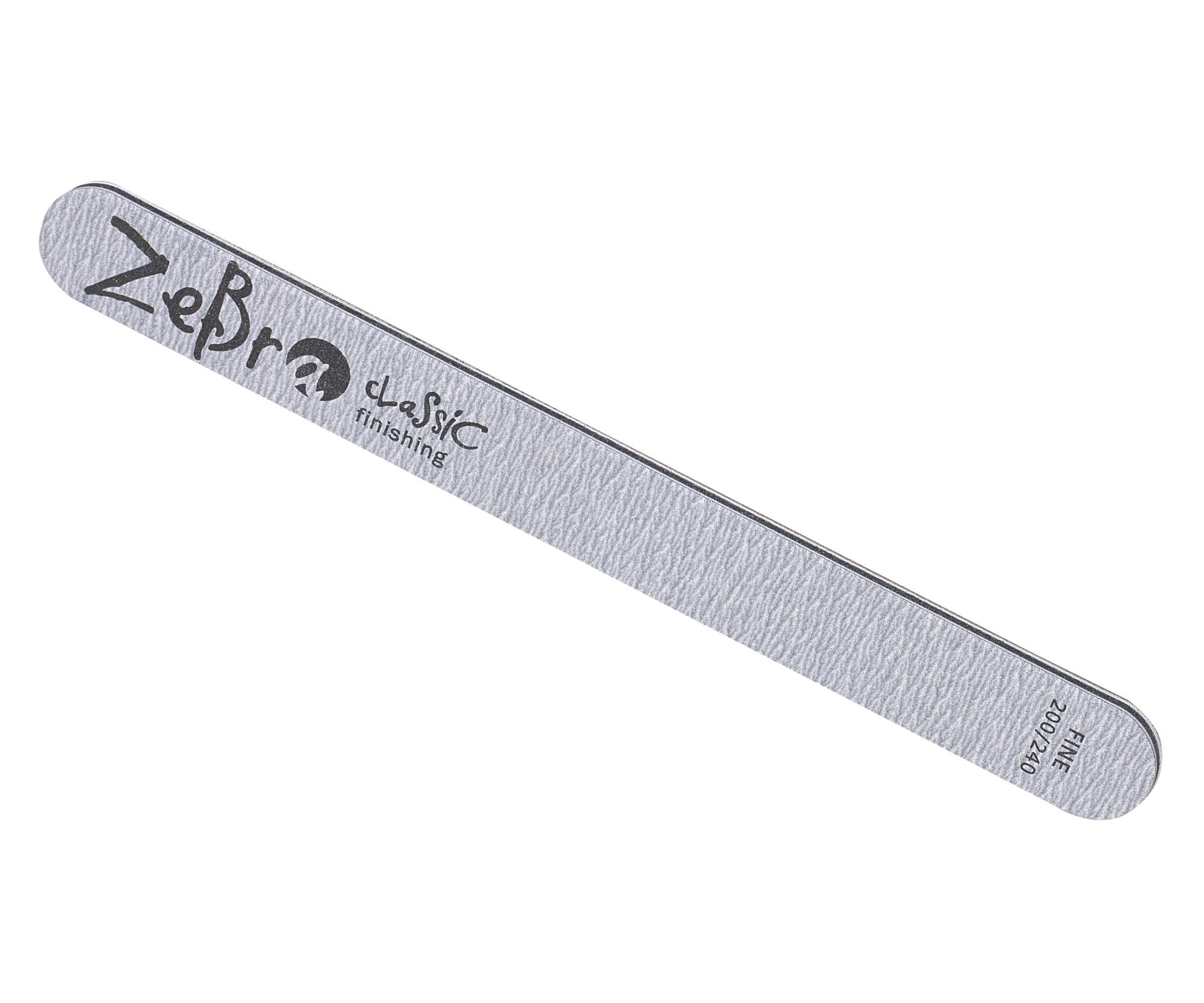 E-shop Obojstranný pilník na nechty Sibel Zebra Nail File 2-Way Finisher 200/240 - 10 ks + darček zadarmo