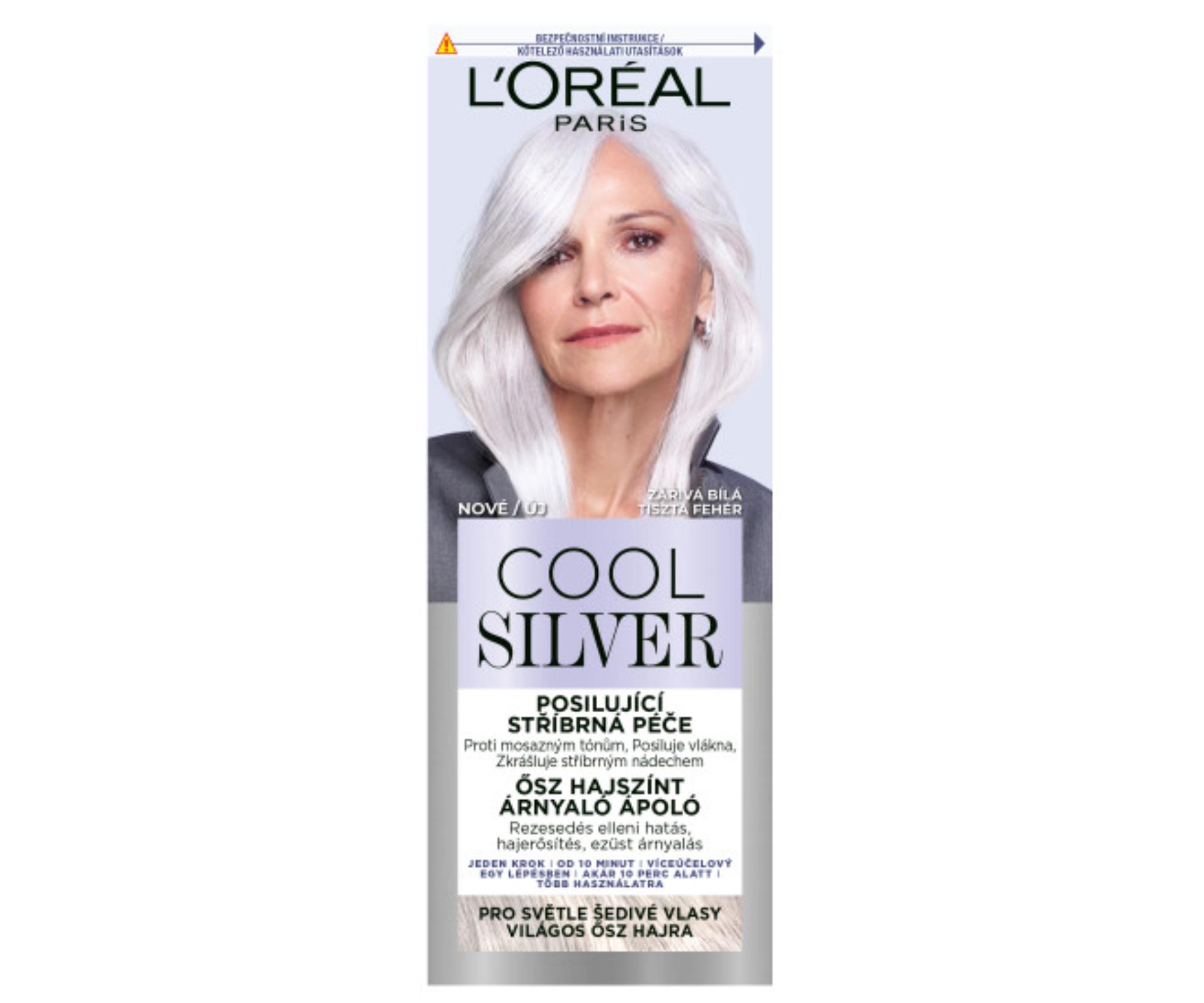 E-shop Posilňujúca strieborná starostlivosť Loréal Paris Cool Silver - žiarivá biela, 114 ml - L’Oréal Paris + darček zadarmo