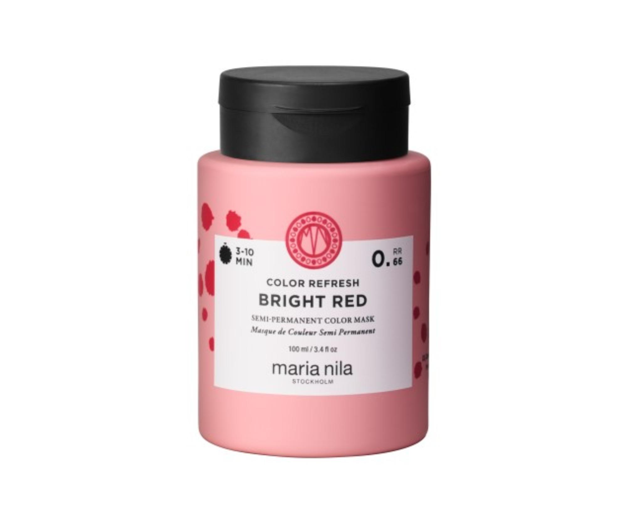 E-shop Maska na oživenie farby vlasov Maria Nila Colour Refresh Bright Red - jasne červená, 100 ml + darček zadarmo
