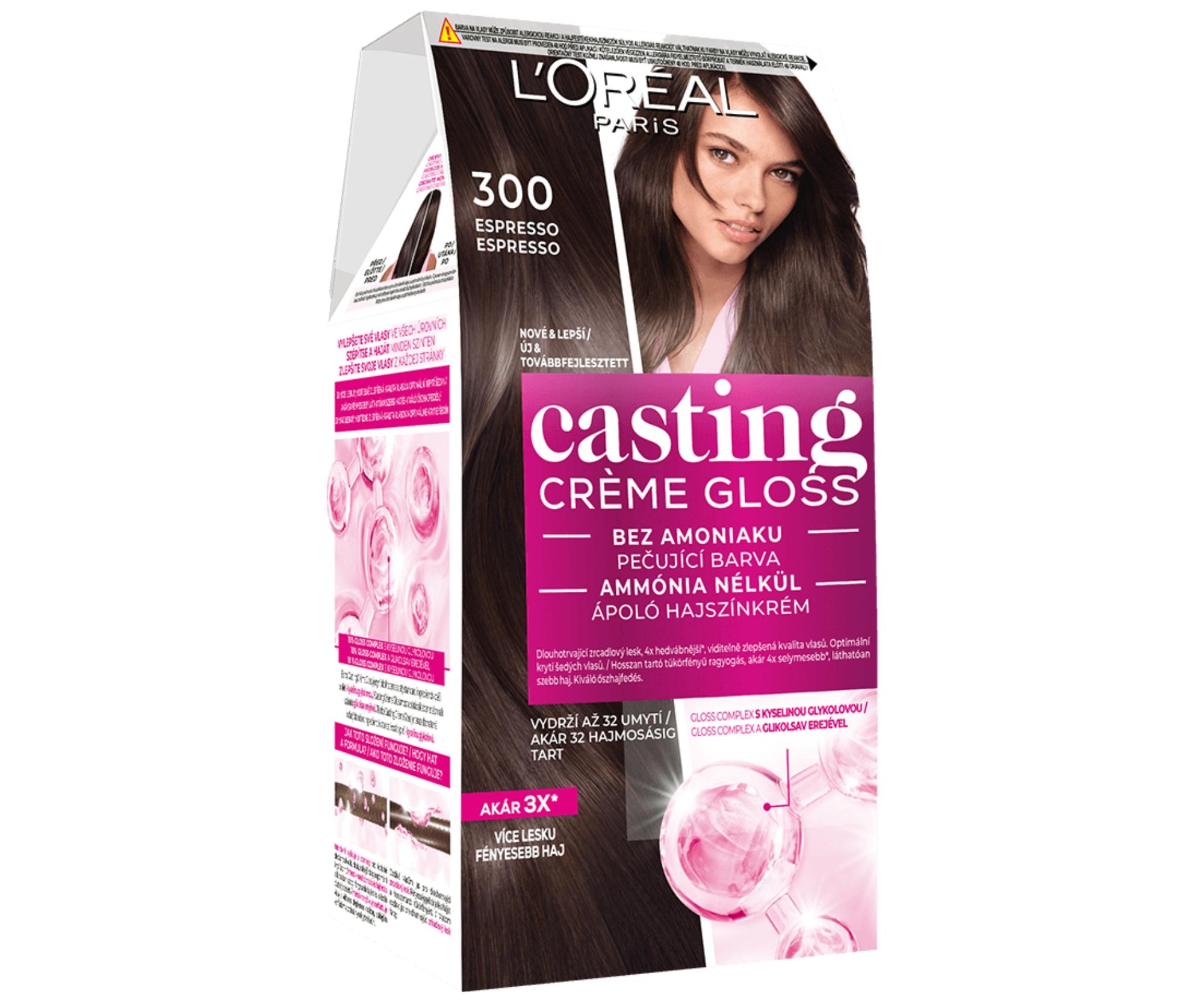 E-shop Preliv bez amoniaku Loréal Casting Créme Gloss - 300 espresso - L’Oréal Paris + darček zadarmo