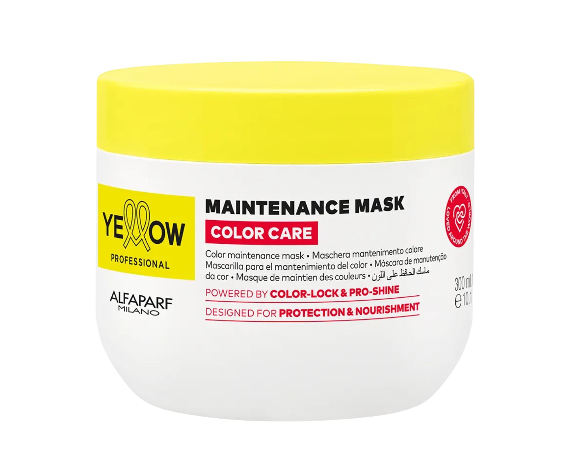 E-shop Maska na zachovanie farby farbených vlasov Yellow Professional Color Care Maintenance Mask - 300 ml + darček zadarmo
