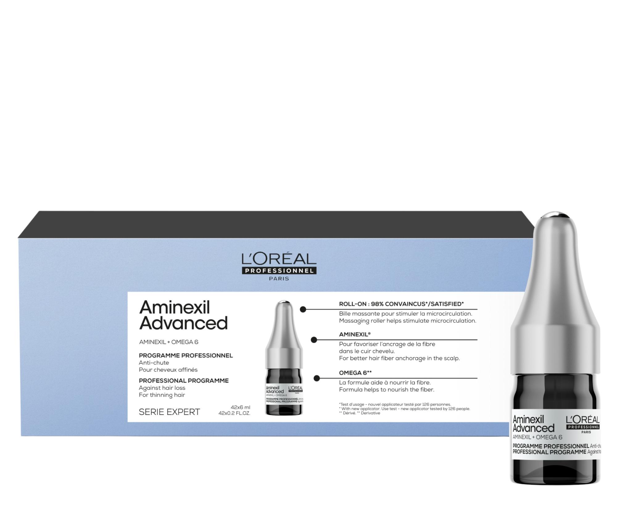 E-shop Intenzívna kúra proti padaniu vlasov Loréal Professionnel Aminexil Advanced - 42 x 6 ml - L’Oréal Professionnel + darček zadarmo