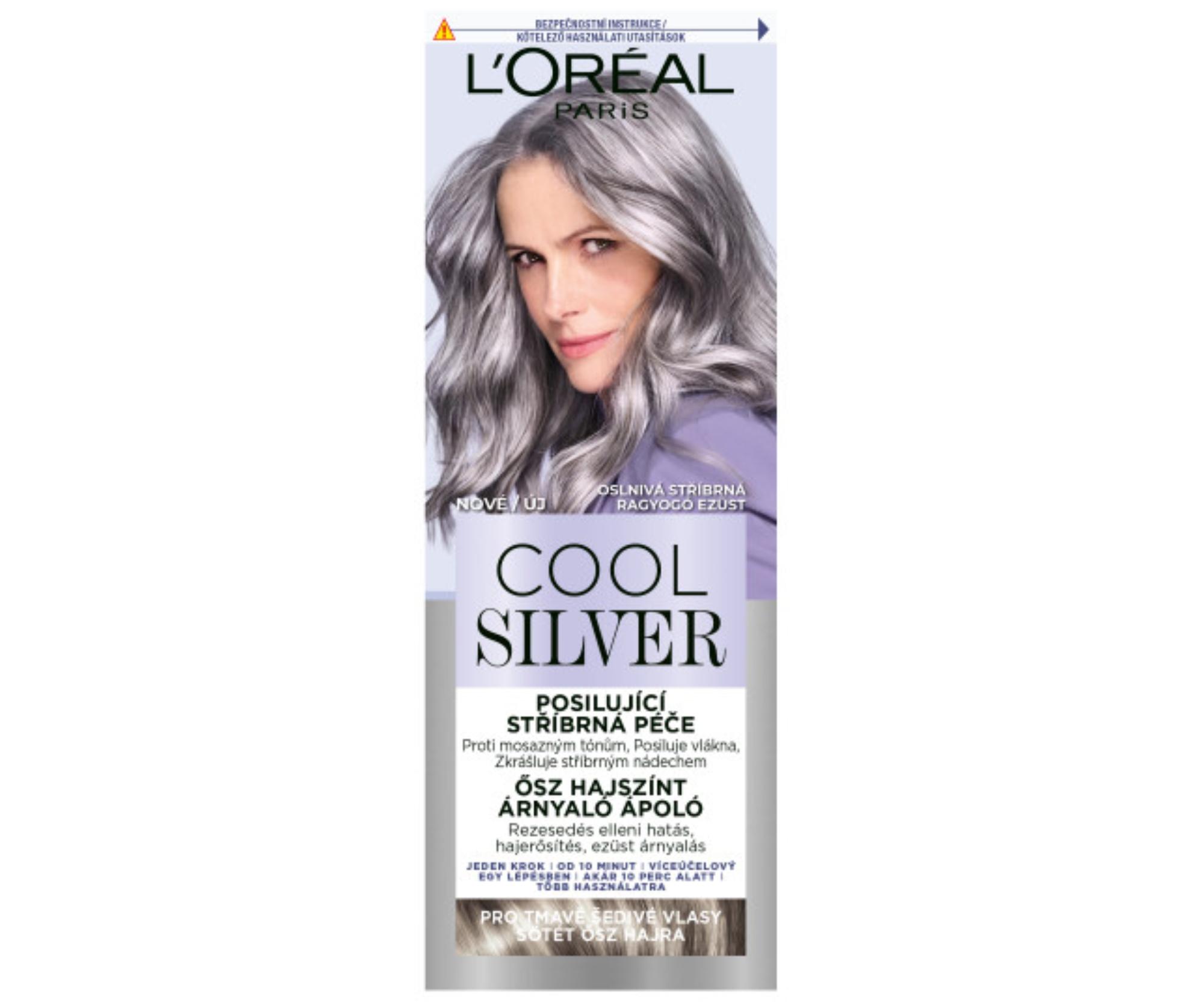 E-shop Posilňujúca strieborná starostlivosť Loréal Paris Cool Silver - oslnivá strieborná, 114 ml - L’Oréal Paris + darček zadarmo