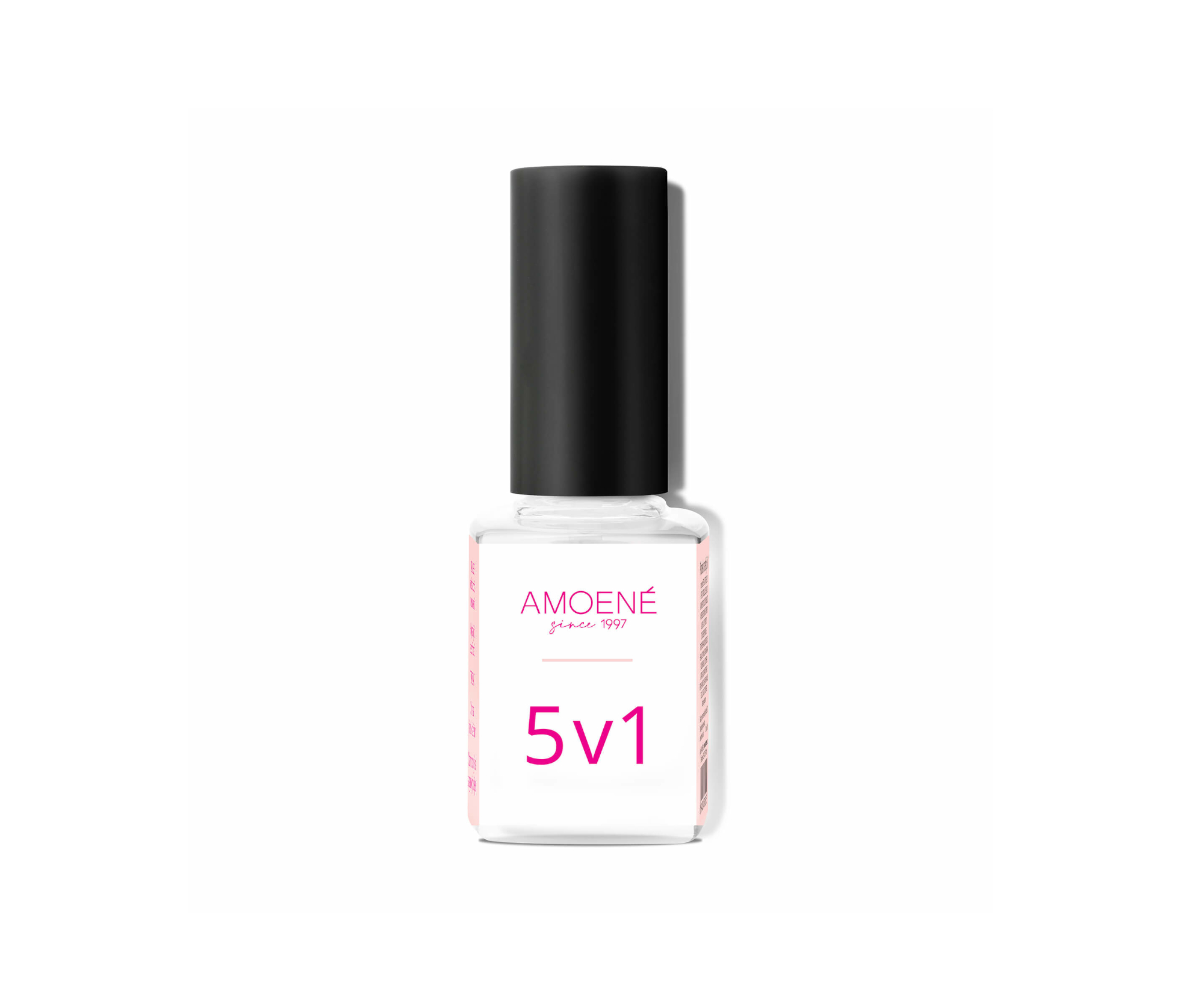 E-shop 5v1 priehľadný lak na nechty Amoené - 12 ml (011100B5V1) + darček zadarmo