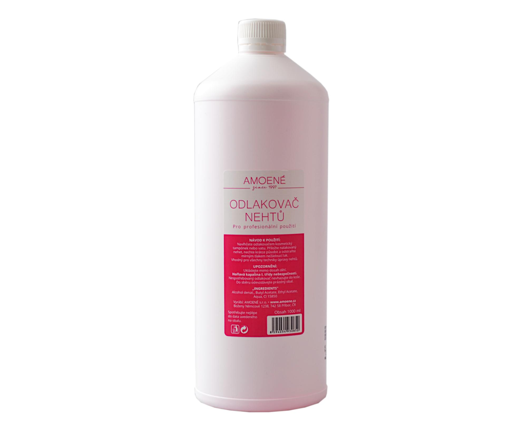 E-shop Profesionálny odlakovač nechtov Amoené 1000 ml (011402L001P) + darček zadarmo