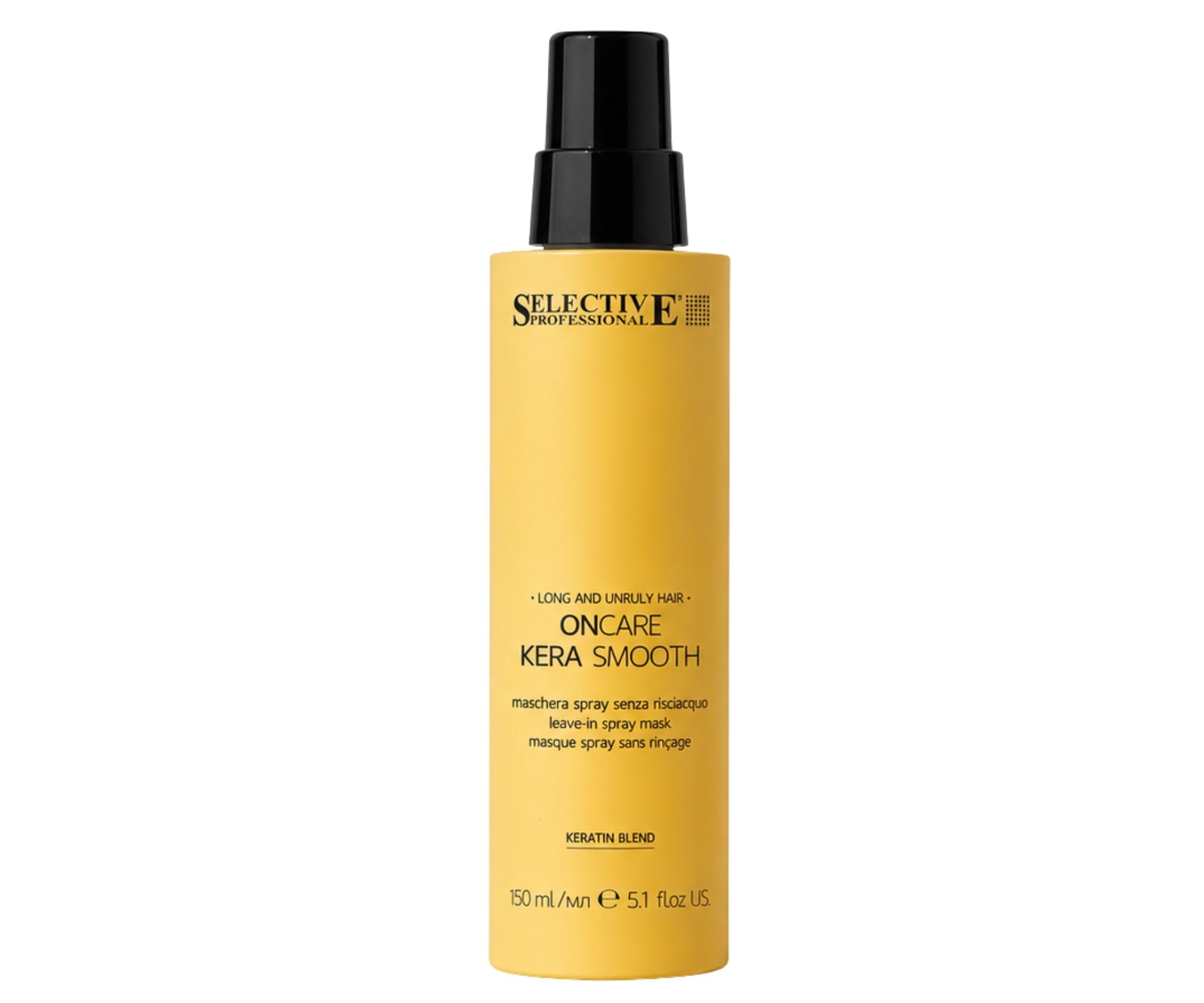 Bezoplachová uhladzujúca maska  a #8203; a #8203;v spreji Selective Professional OnCare Kera Smooth Leave In Spray - 150 ml + darček zadarmo