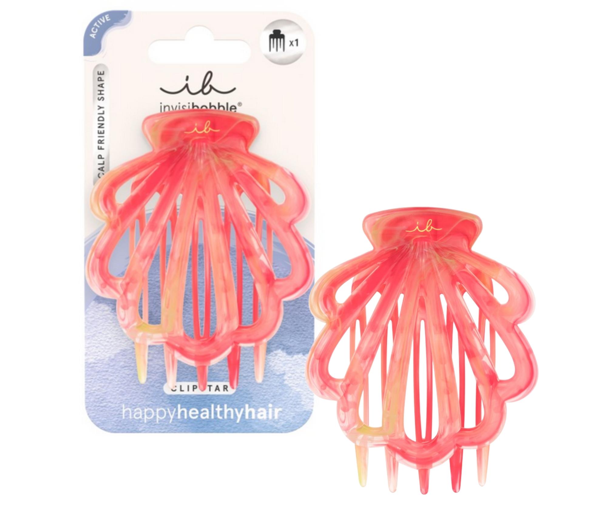 E-shop Škripec do vlasov Invisibobble Clipstar Coral Hug - koralový + darček zadarmo