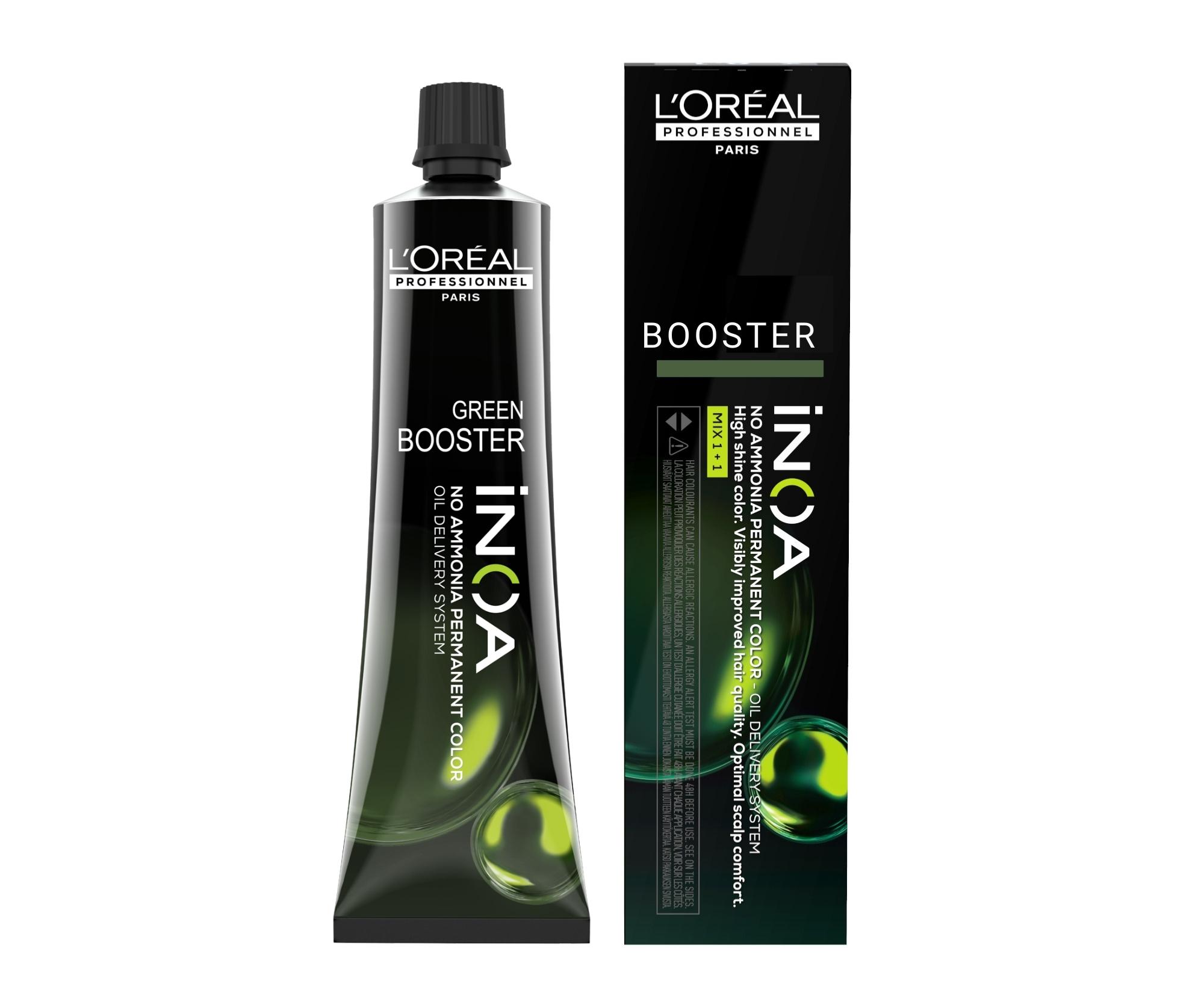 E-shop Farba na vlasy Loréal Professionnel iNOA 60 g - Booster Green - L’Oréal Professionnel + darček zadarmo