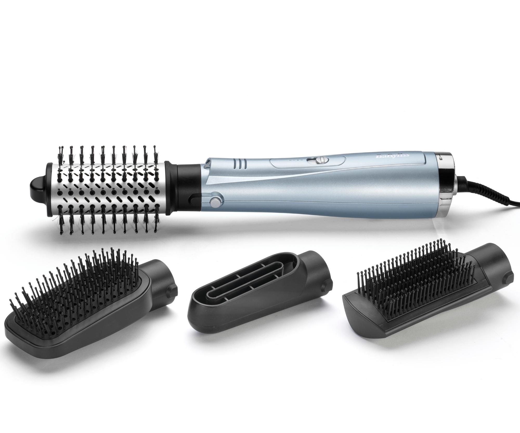 E-shop Teplovzdušná kefa na vlasy s duálnou ionizáciou Babyliss Hydro-Fusion 4in1 - 1000 W, svetlo modrá (AS774E) + darček zadarmo