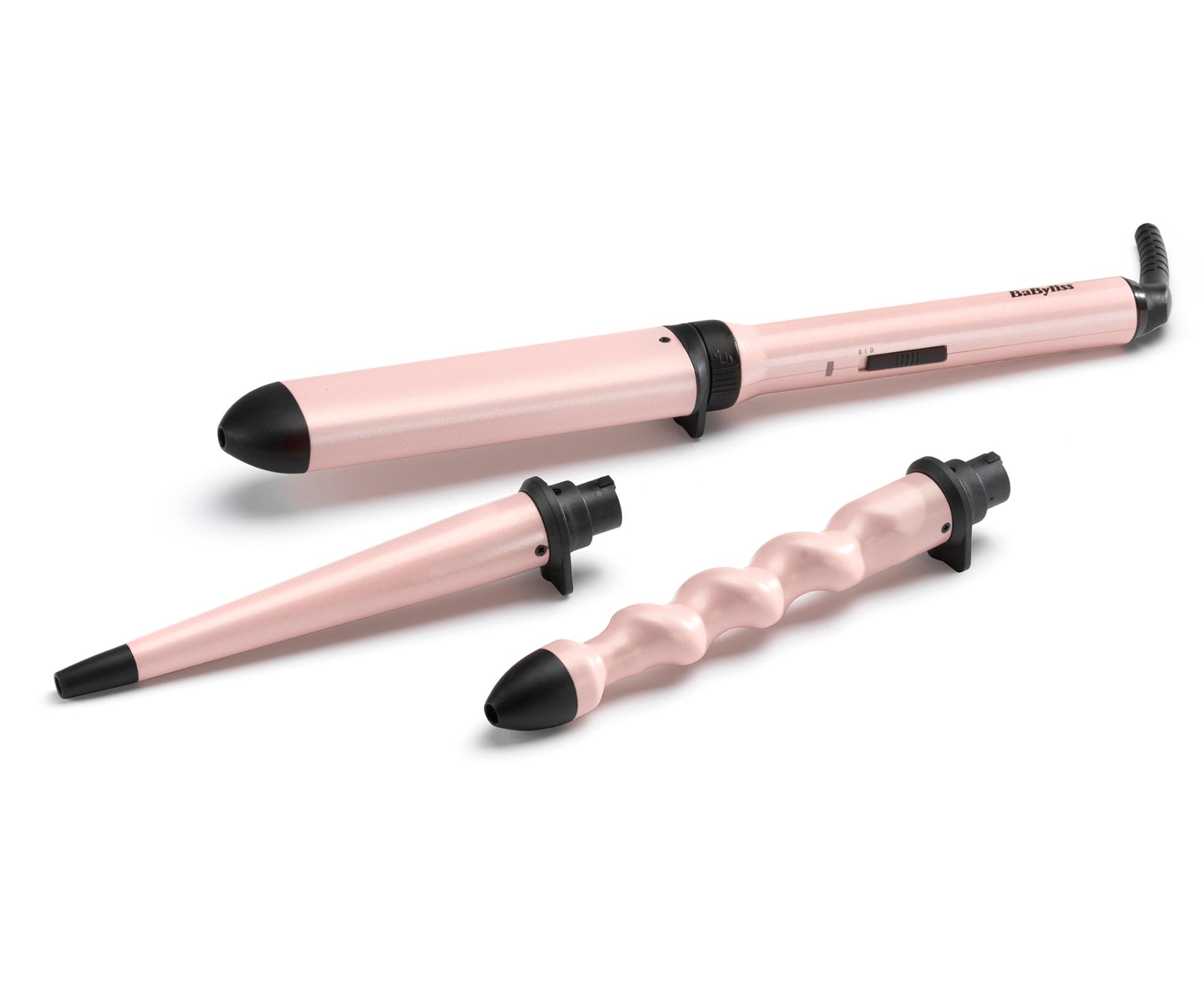E-shop Multifunkčná kulma na vlasy Babyliss Curl and Wave Trio Styler - ružová (MS750E) + darček zadarmo