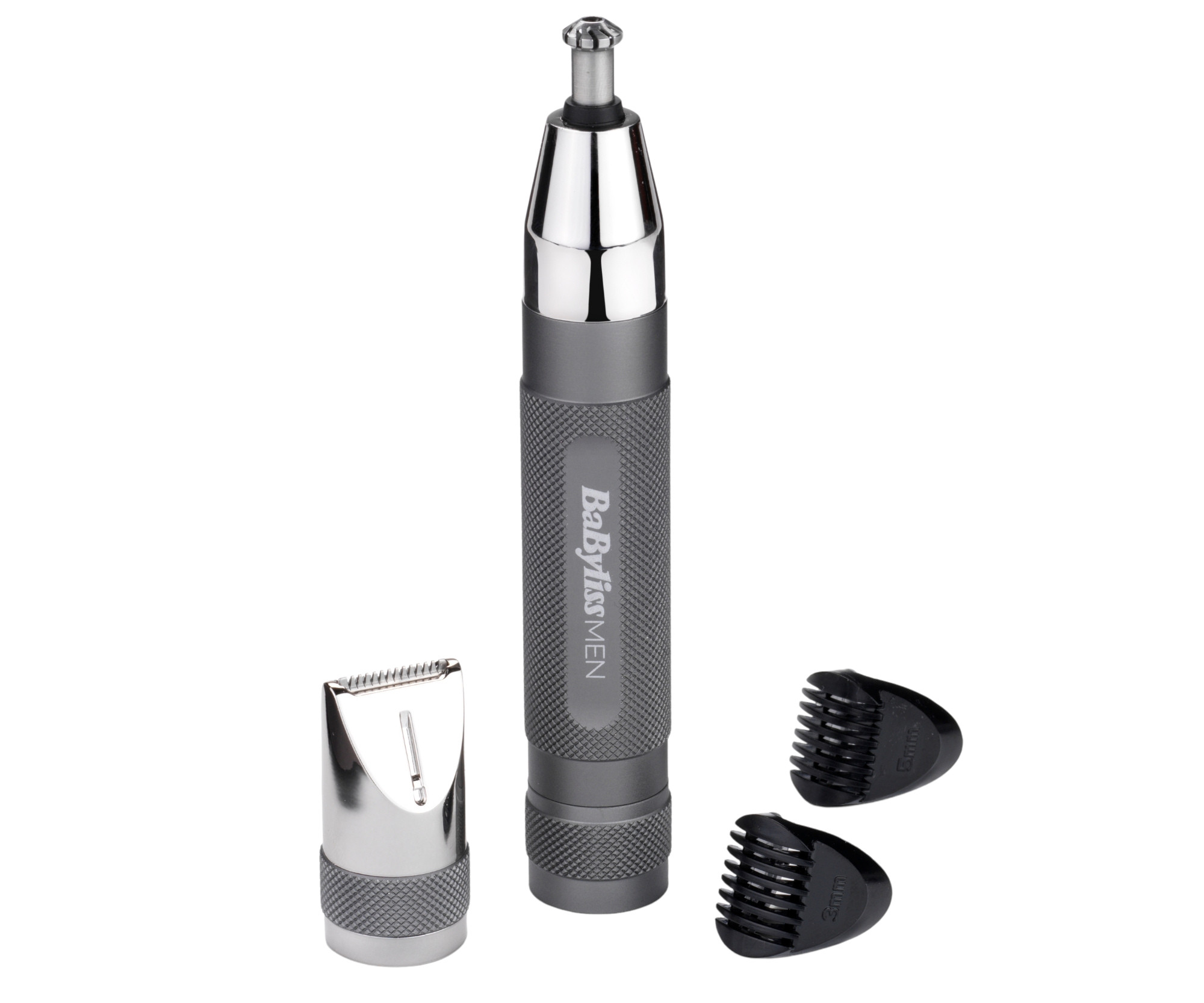 E-shop Multifunkčný zastrihávač ušných a nosných chĺpkov BaByliss Ultimate Precision E116E- strieborný + darček zadarmo