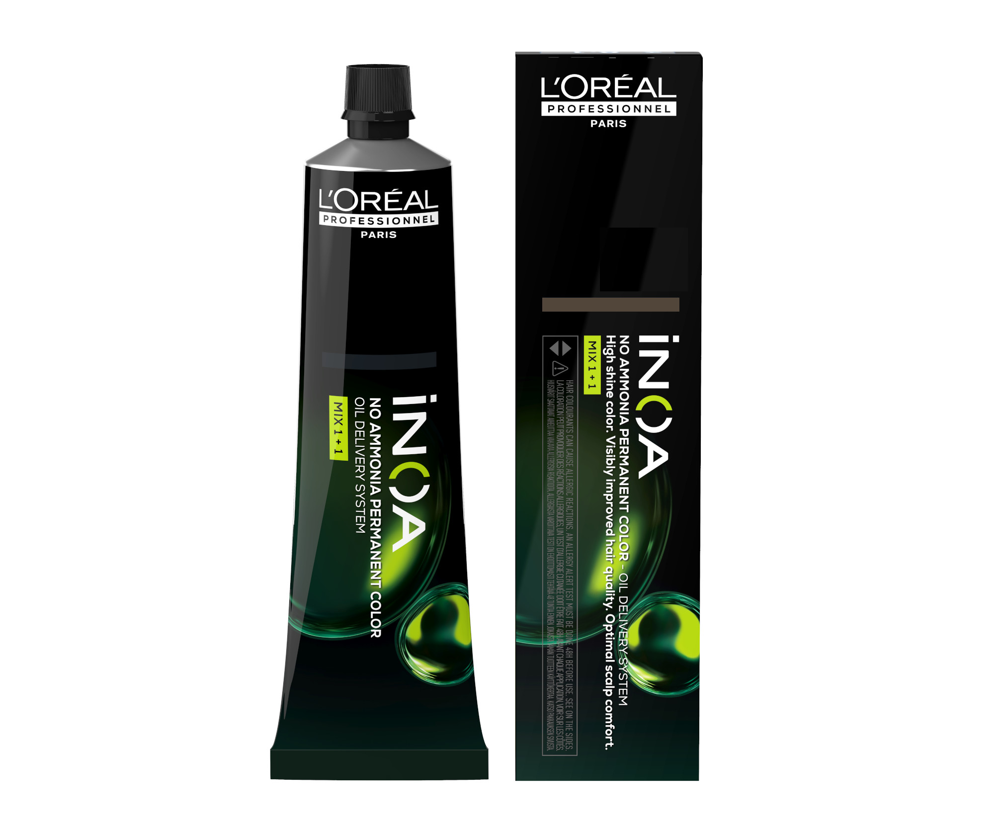 E-shop Farba na vlasy Loréal Professionnel iNOA 60 g - 5.25 svetlá hnedá dúhová mahagónová - L’Oréal Professionnel + darček zadarmo
