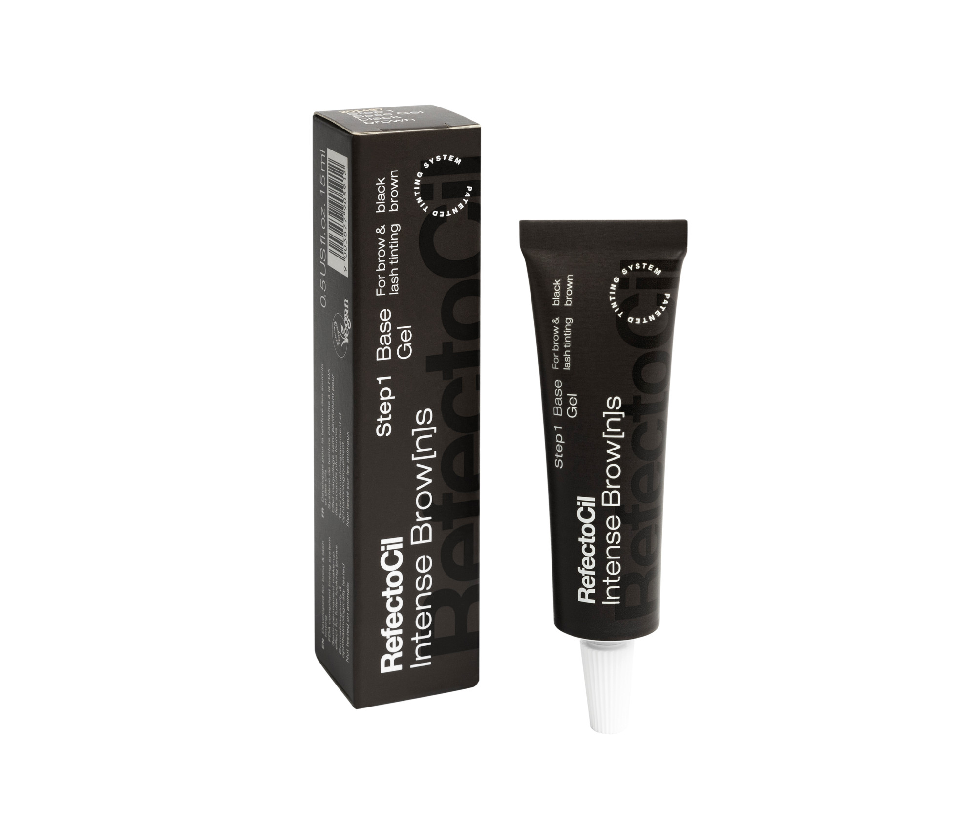 E-shop Gélová farba na riasy a obočie Refectocil Intense Browns Base Gel - čierno hnedá, 15 ml (3240) + darček zadarmo