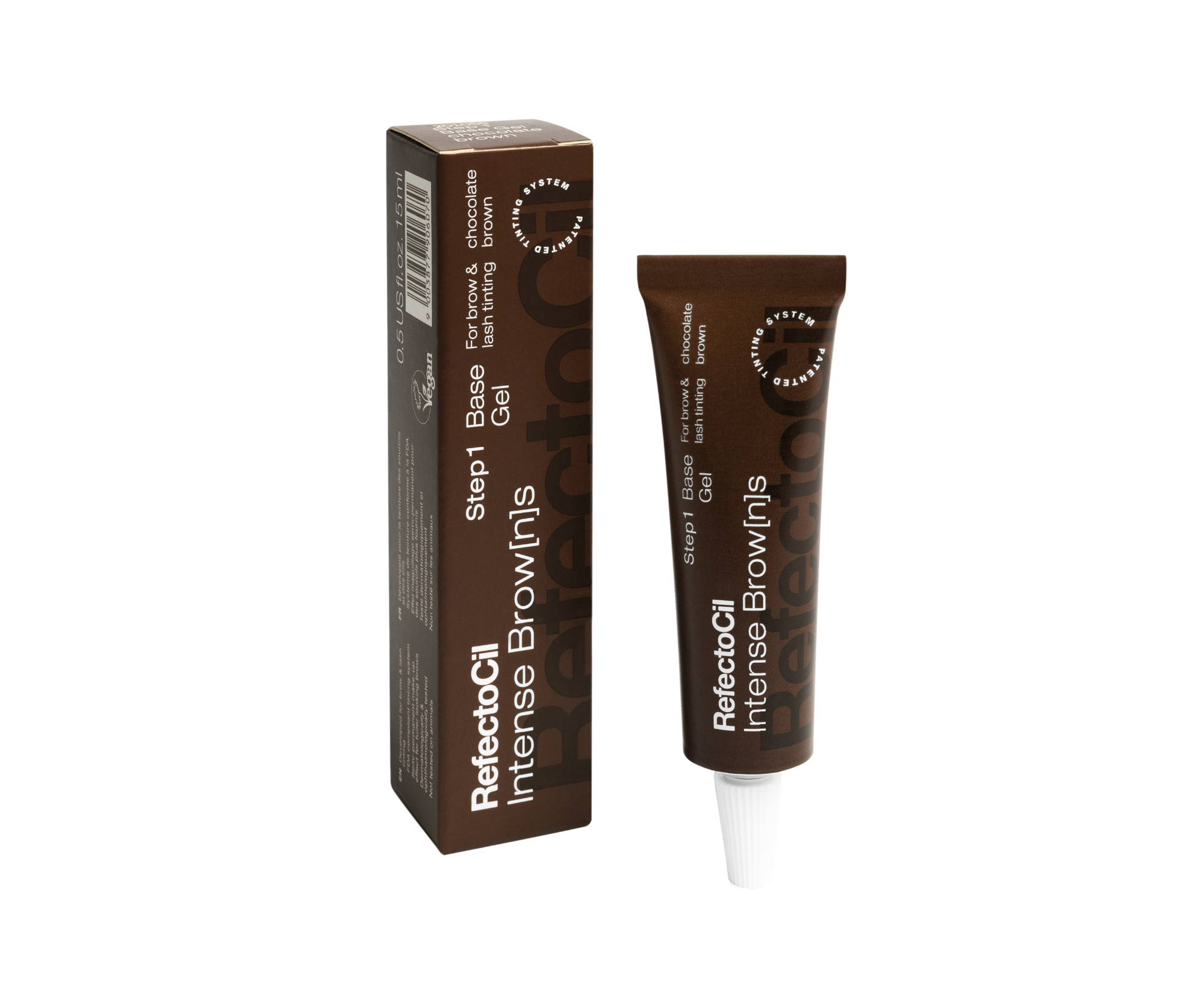 E-shop Gélová farba na riasy a obočie Refectocil Intense Browns Base Gel - čokoládovo hnedá, 15 ml (3250) + darček zadarmo