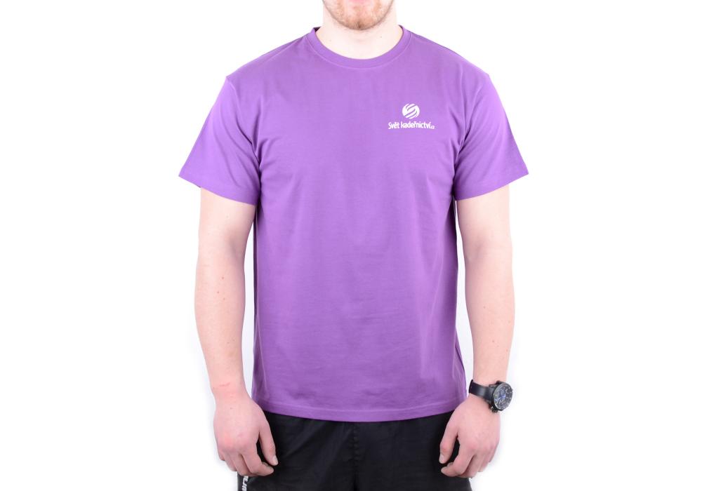 E-shop Tričko s krátkym rukávom - pánske, fialové XXL (svk129fXXL) + darček zadarmo